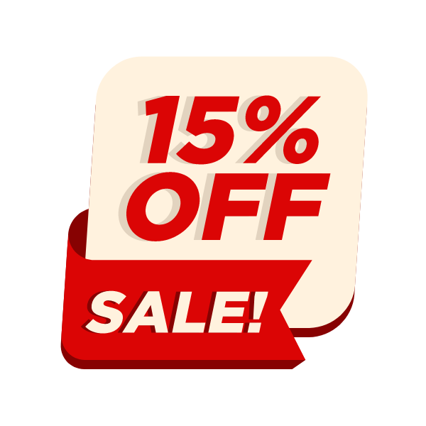ITEMS 15% OFF