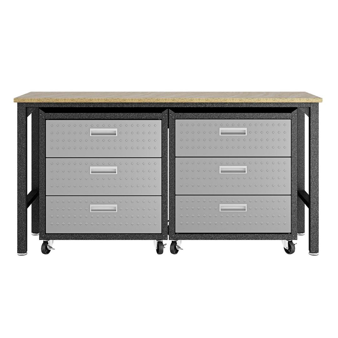 3-Piece Fortress Mobile Garage Cabinet and Worktable 6.0 - East Shore Modern Home Furnishings