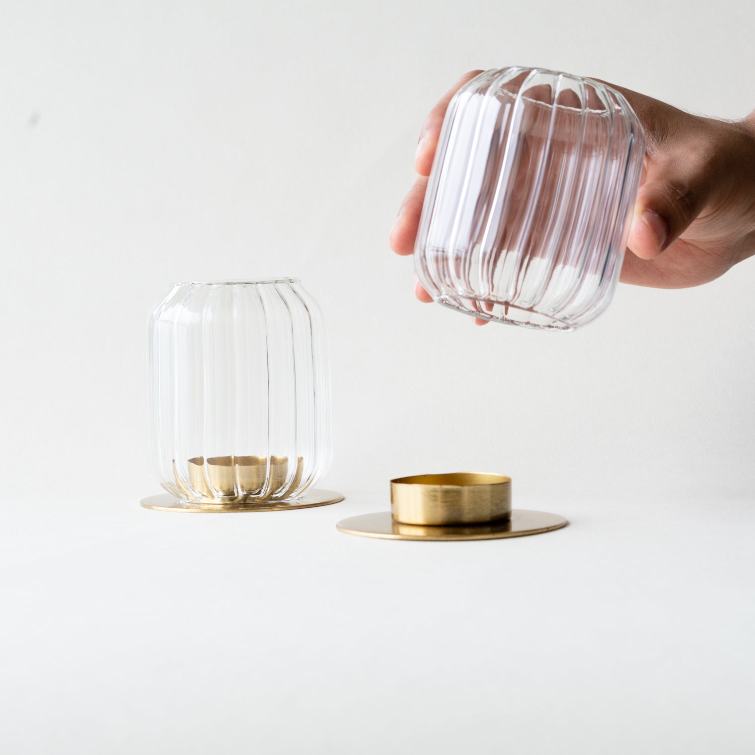 Kira Glass Lantern - set of 2 - East Shore Modern Home Furnishings