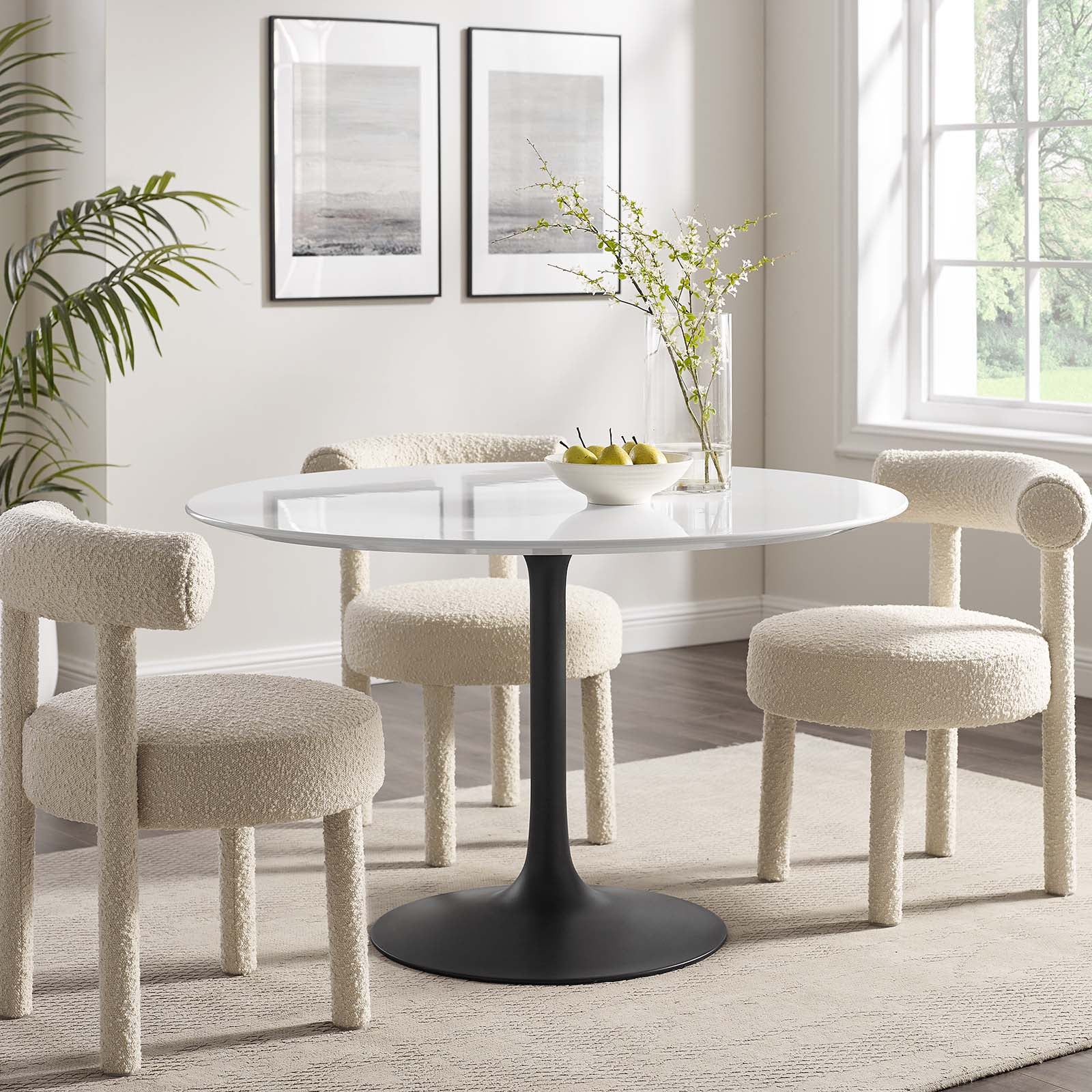Lippa 47" Round Wood Dining Table - East Shore Modern Home Furnishings