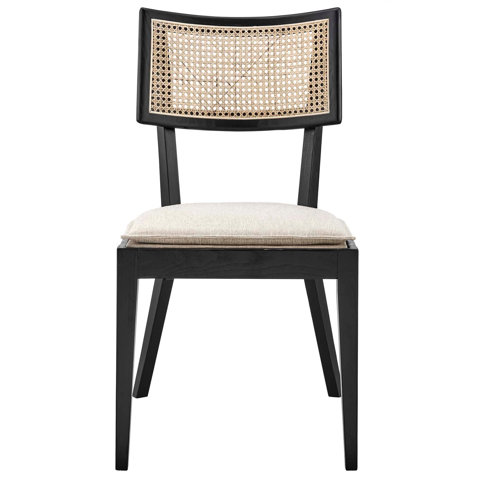 Caledonia Fabric Upholstered Wood Dining Chair Set of 2 - East Shore Modern Home Furnishings