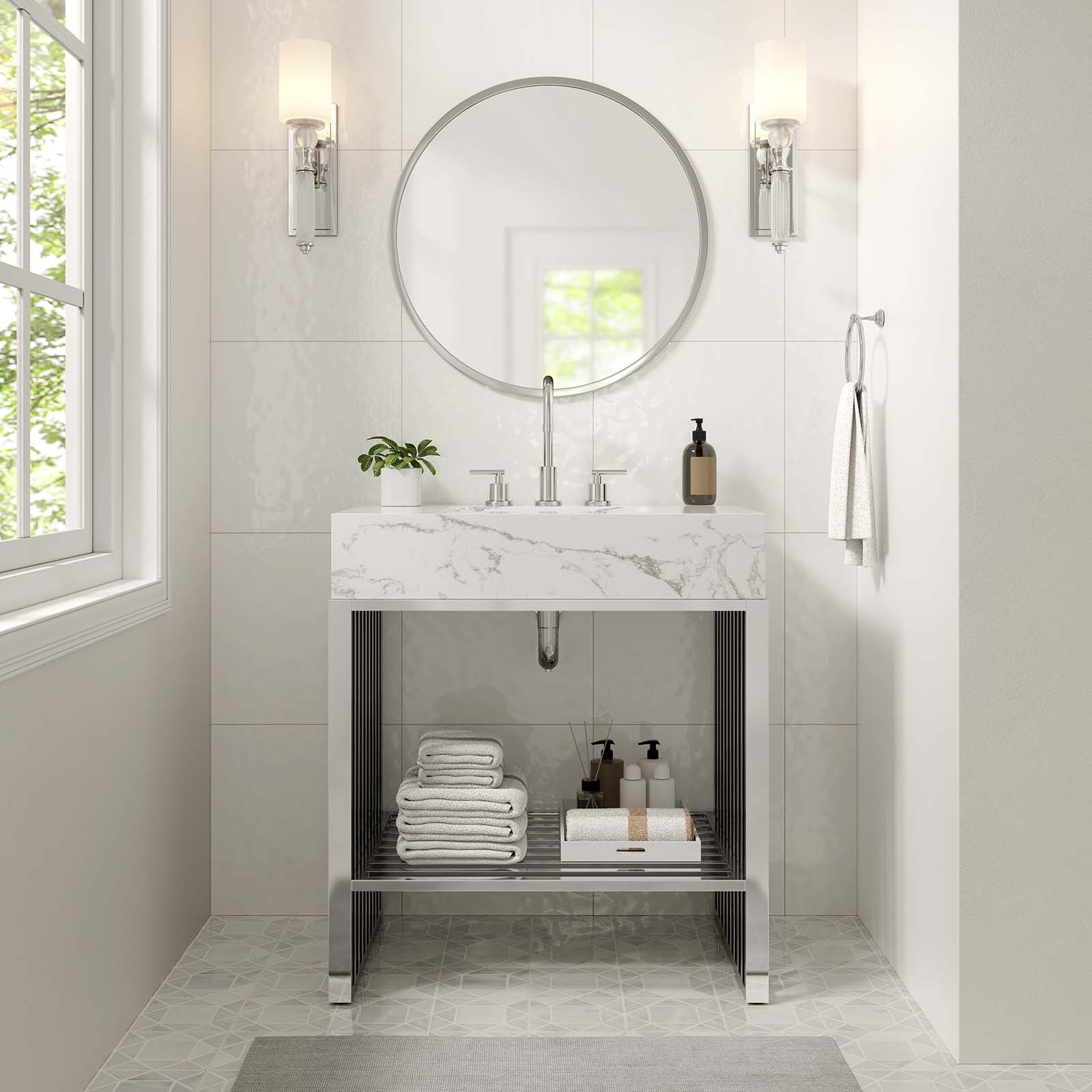 Gridiron 30" Bathroom Vanity - East Shore Modern Home Furnishings
