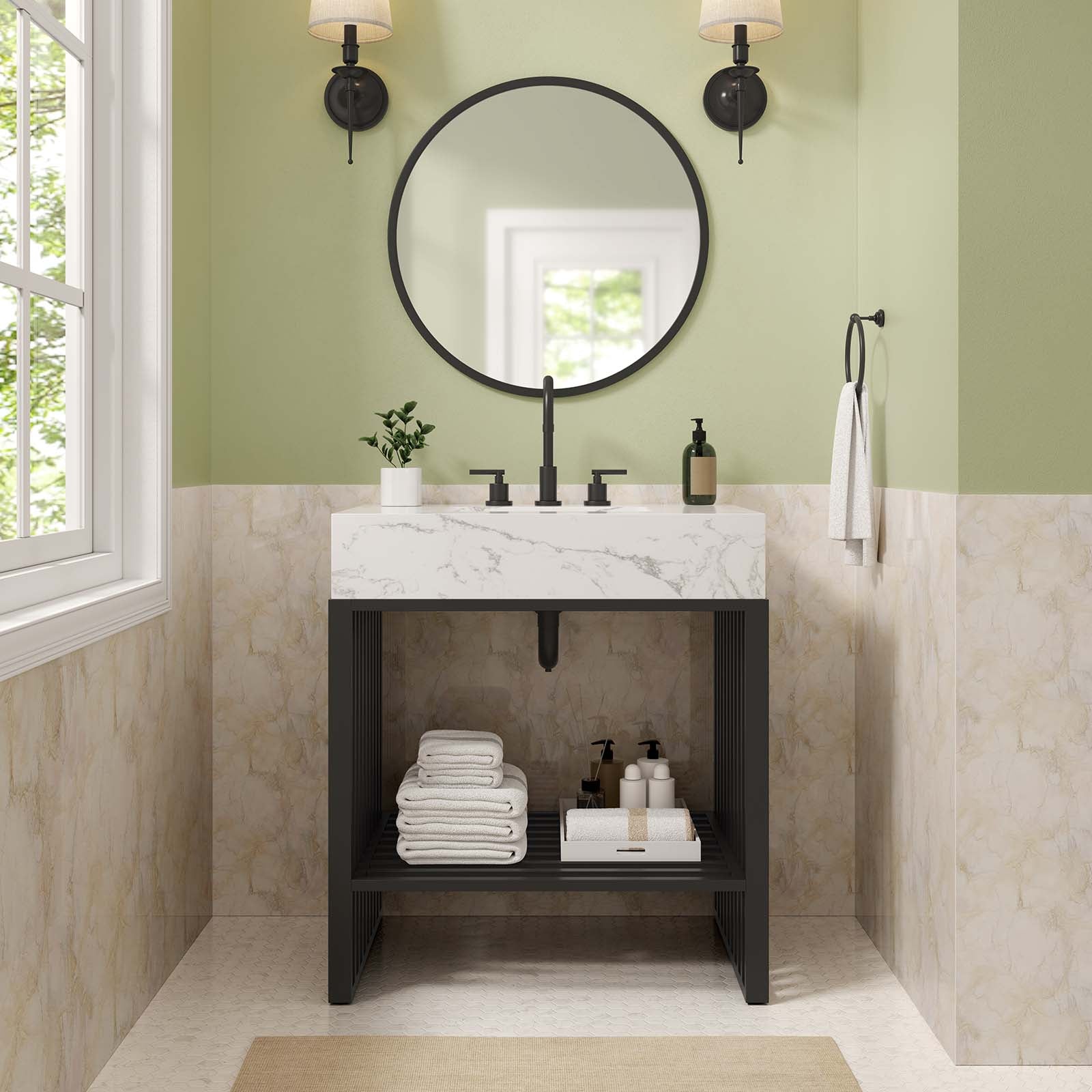 Gridiron 30" Bathroom Vanity - East Shore Modern Home Furnishings