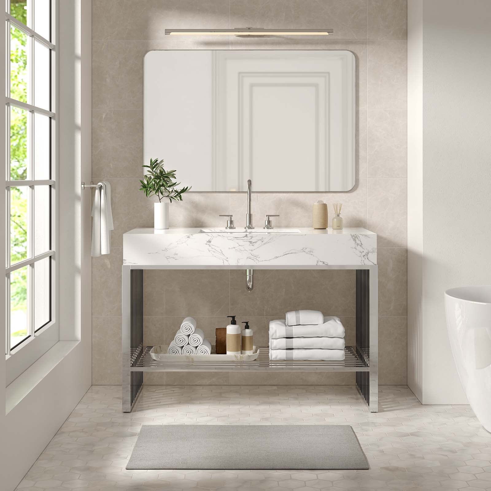 Gridiron 48" Bathroom Vanity - East Shore Modern Home Furnishings