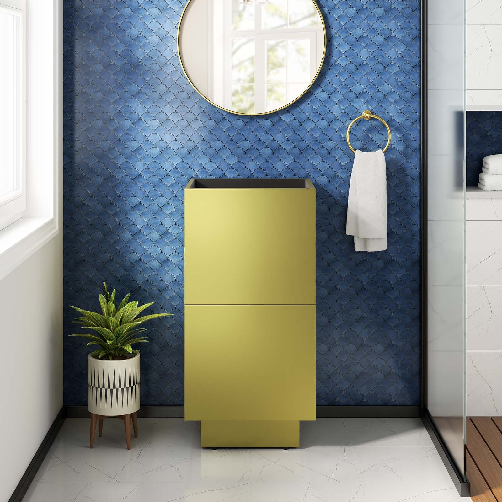 Quantum 18" Bathroom Vanity Cabinet (Sink Basin Not Included) - East Shore Modern Home Furnishings