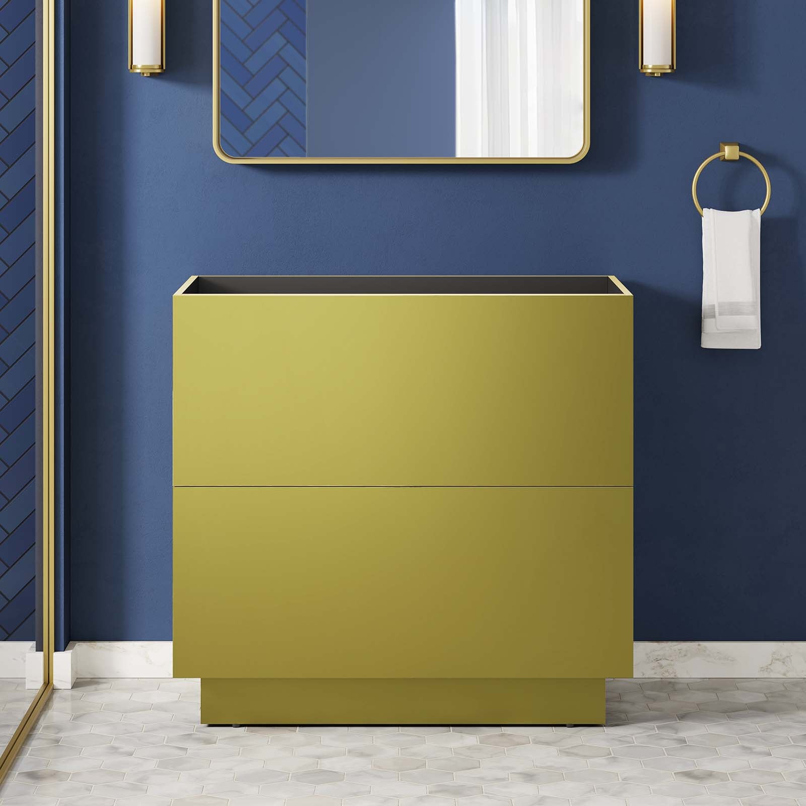 Quantum 36" Bathroom Vanity Cabinet (Sink Basin Not Included) - East Shore Modern Home Furnishings