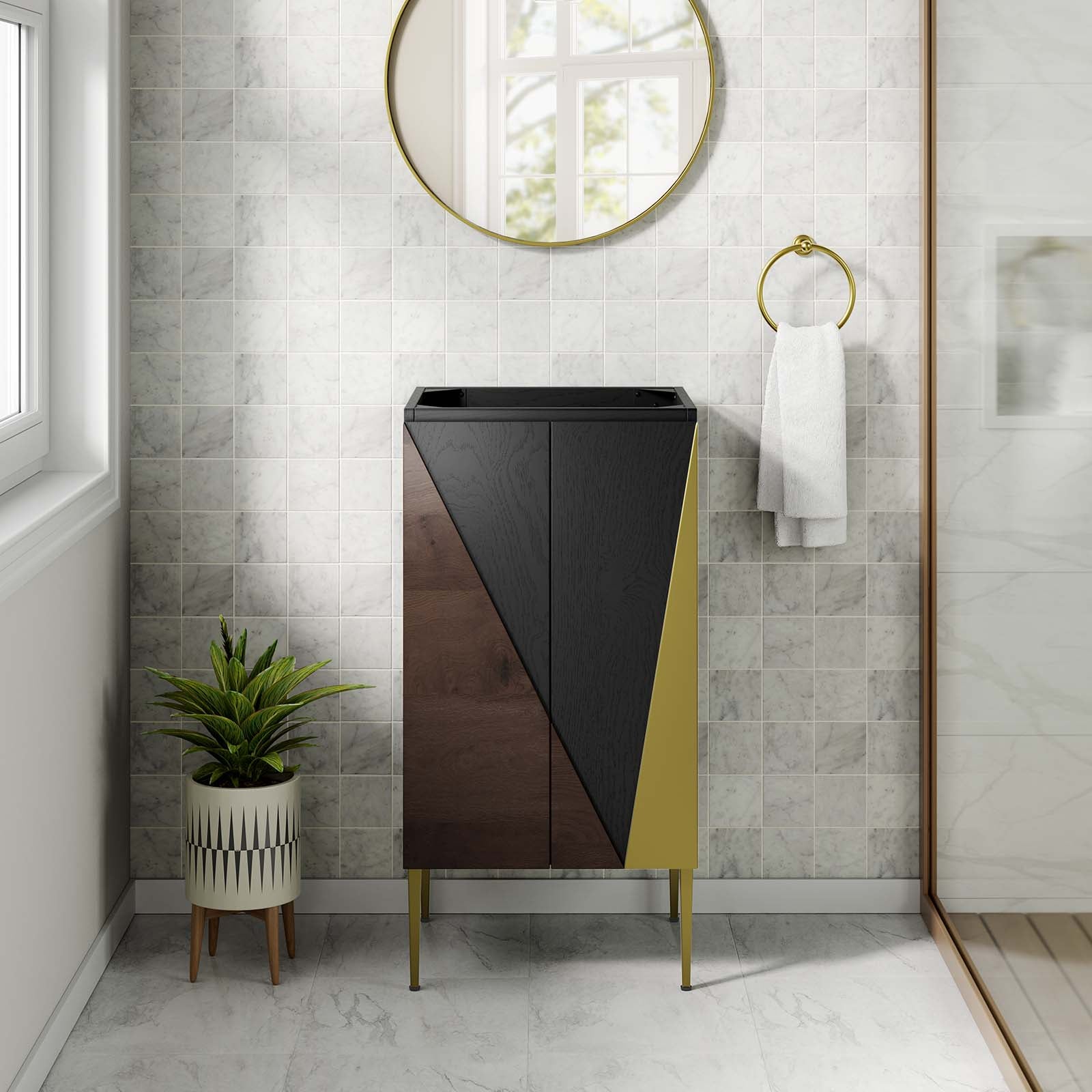 Alchemist 18" Bathroom Vanity Cabinet (Sink Basin Not Included) - East Shore Modern Home Furnishings