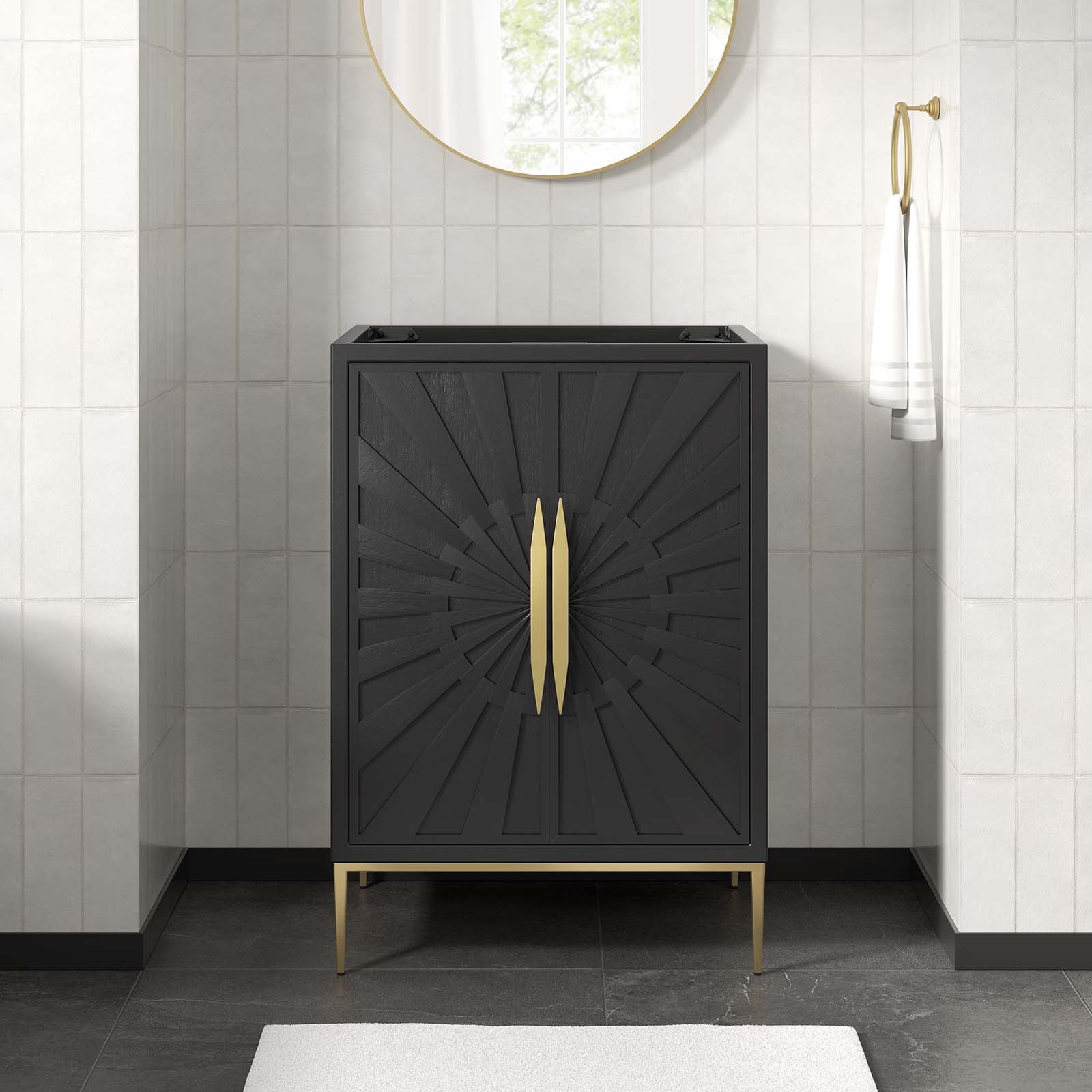 Awaken 24" Bathroom Vanity Cabinet (Sink Basin Not Included) - East Shore Modern Home Furnishings