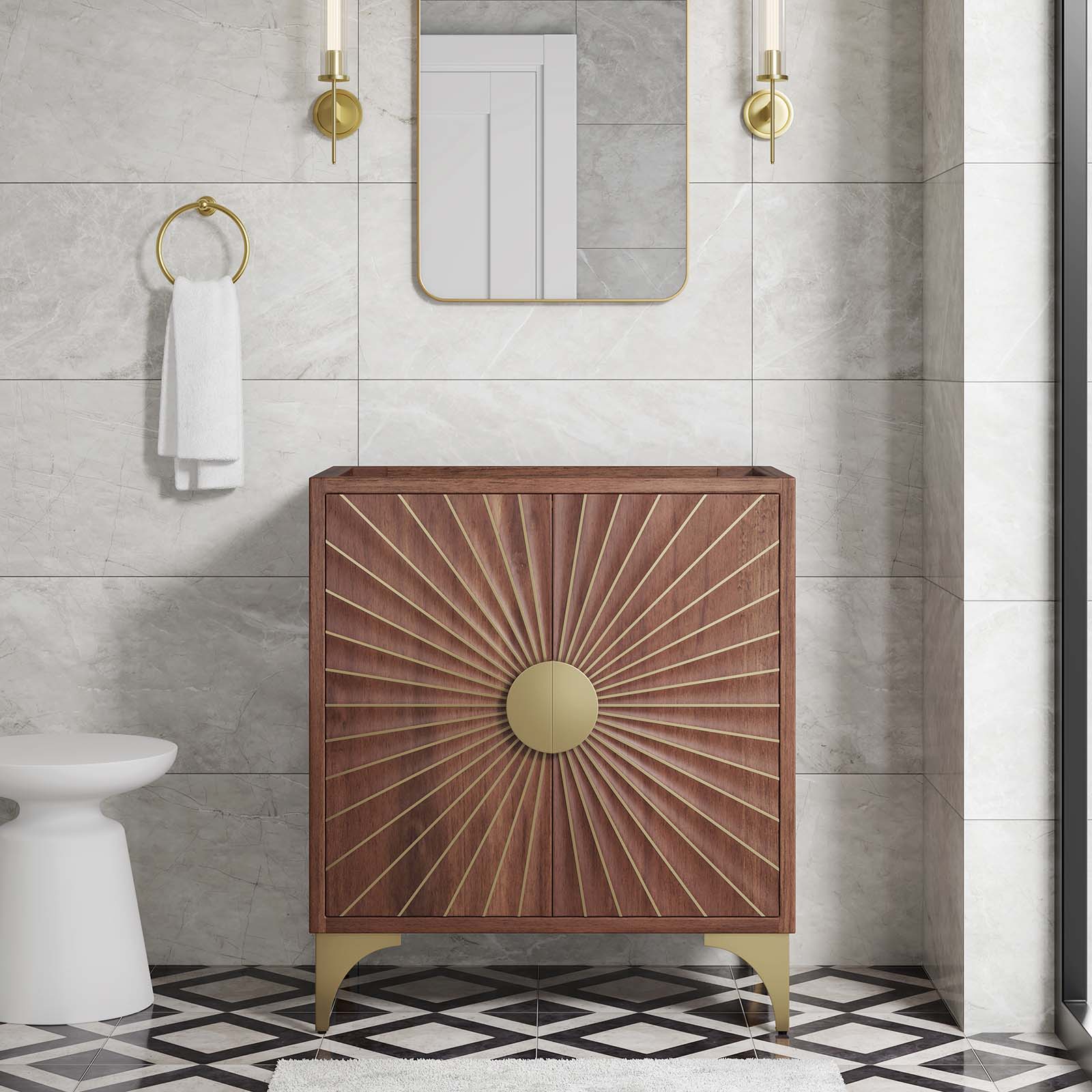 Daylight 30" Bathroom Vanity Cabinet (Sink Basin Not Included) - East Shore Modern Home Furnishings