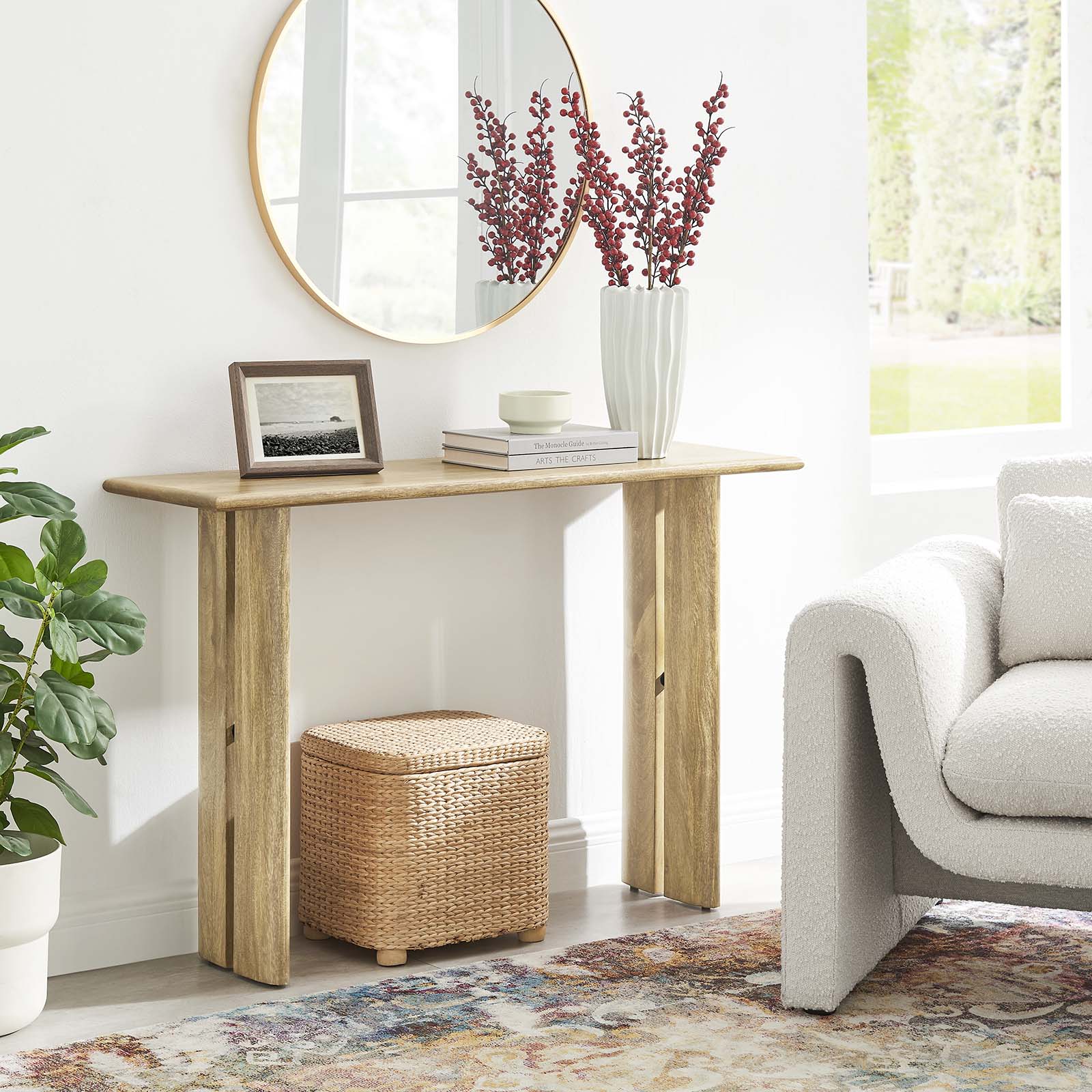 Amistad Wood Console Table - East Shore Modern Home Furnishings