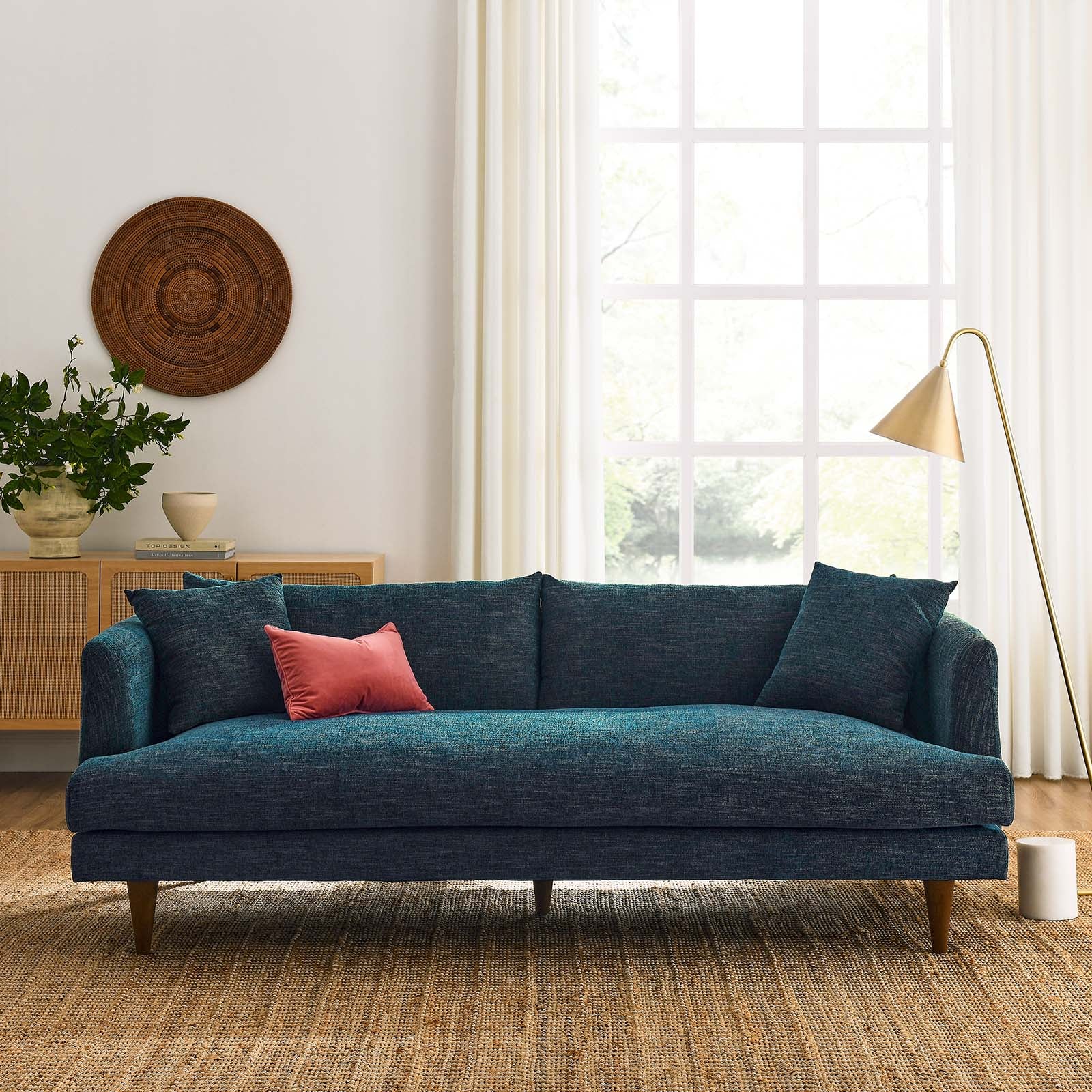 Zoya Down Filled Overstuffed Sofa - East Shore Modern Home Furnishings