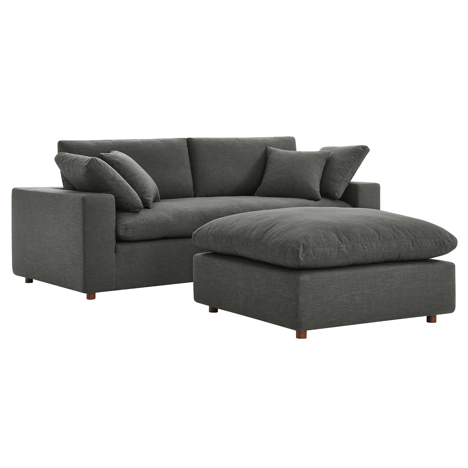 Commix Down Filled Overstuffed Sectional Sofa - East Shore Modern Home Furnishings
