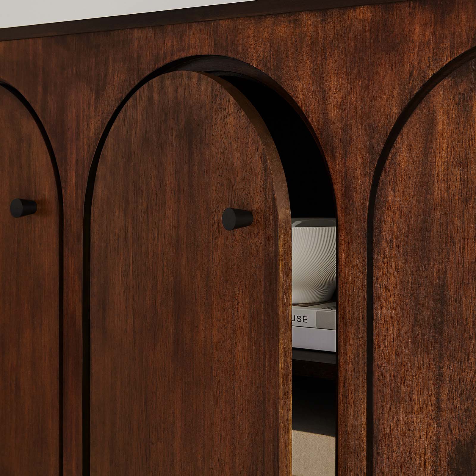Appia 3-Door Arched Door Sideboard Storage Cabinet - East Shore Modern Home Furnishings