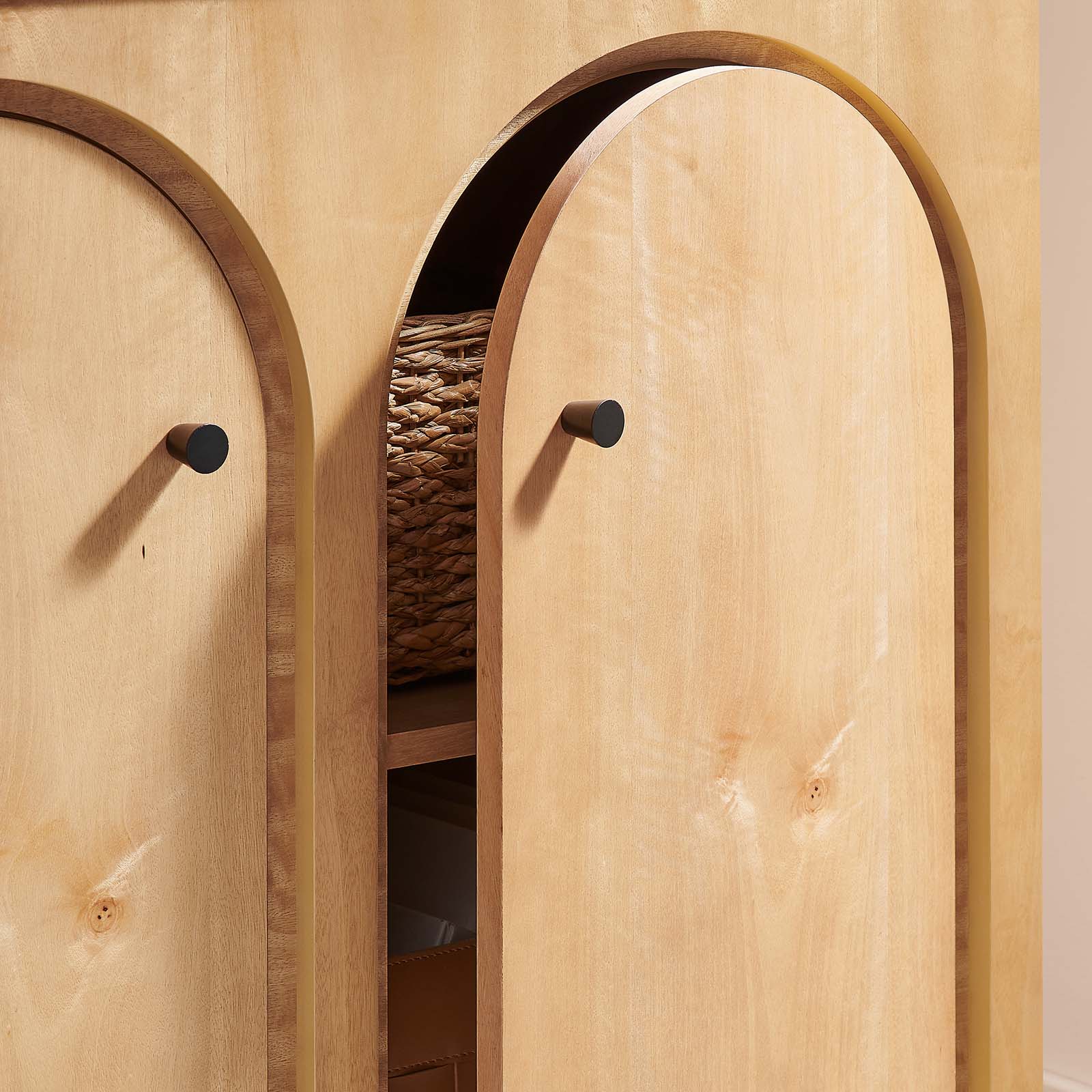 Appia 2-Door Arched Door Storage Cabinet