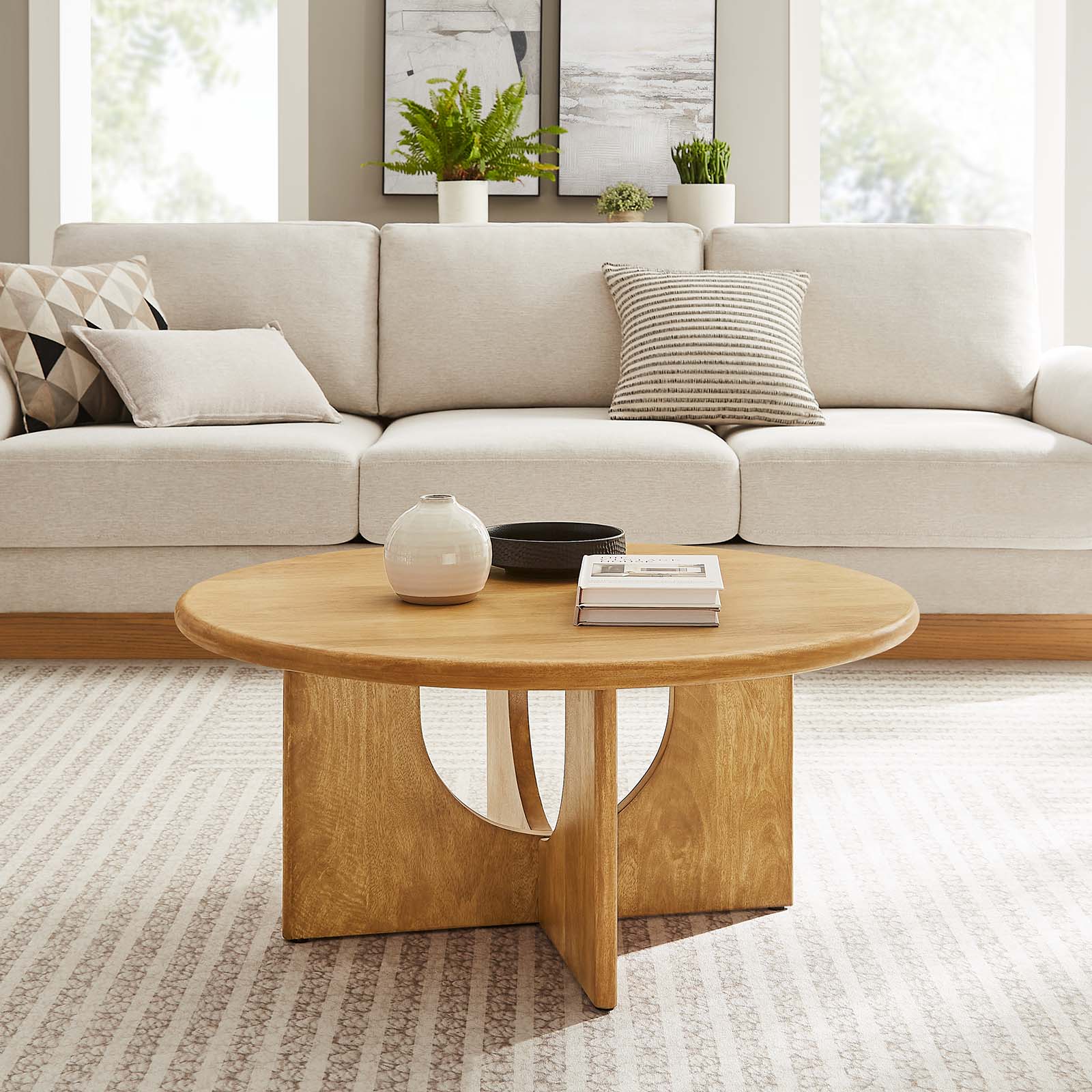 Rivian Round 34" Coffee Table - East Shore Modern Home Furnishings