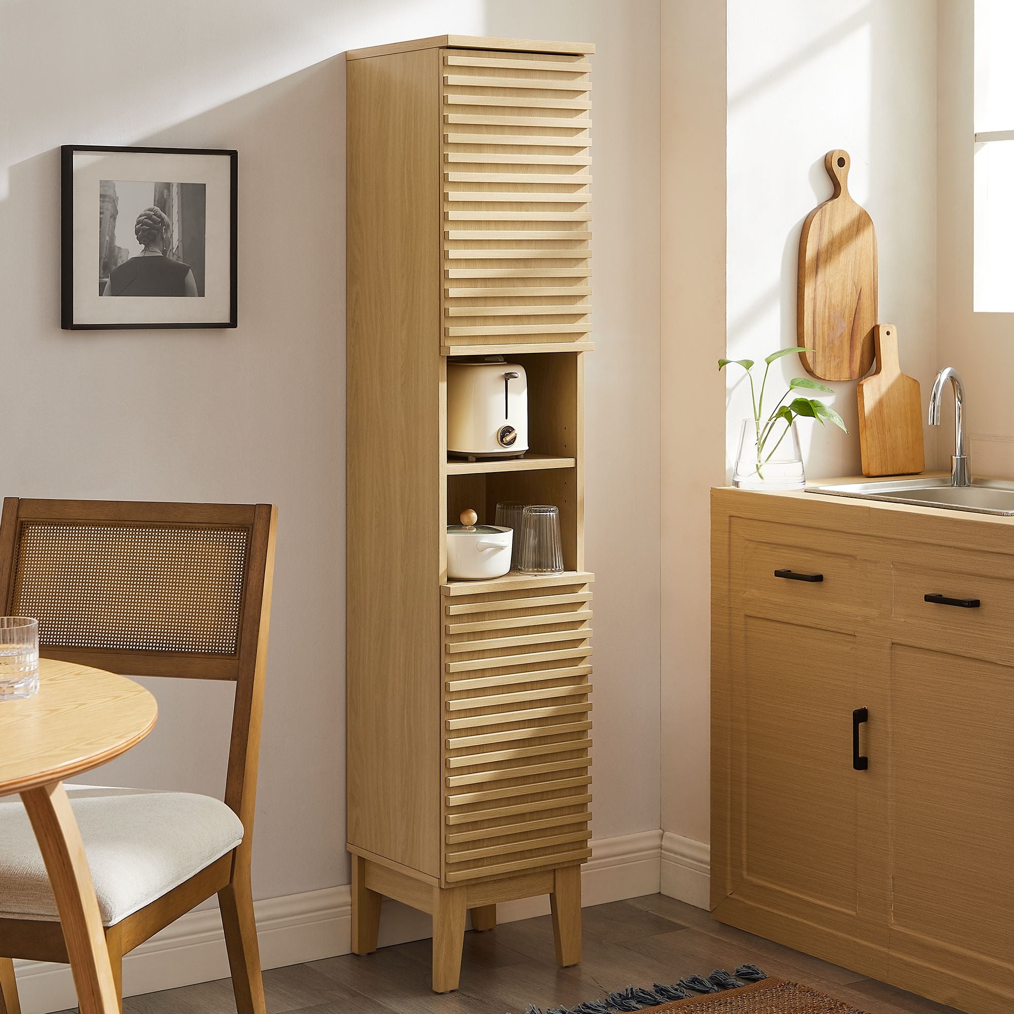 Render Tall Narrow Bathroom Storage Cabinet by Modway - East Shore Modern Home Furnishings