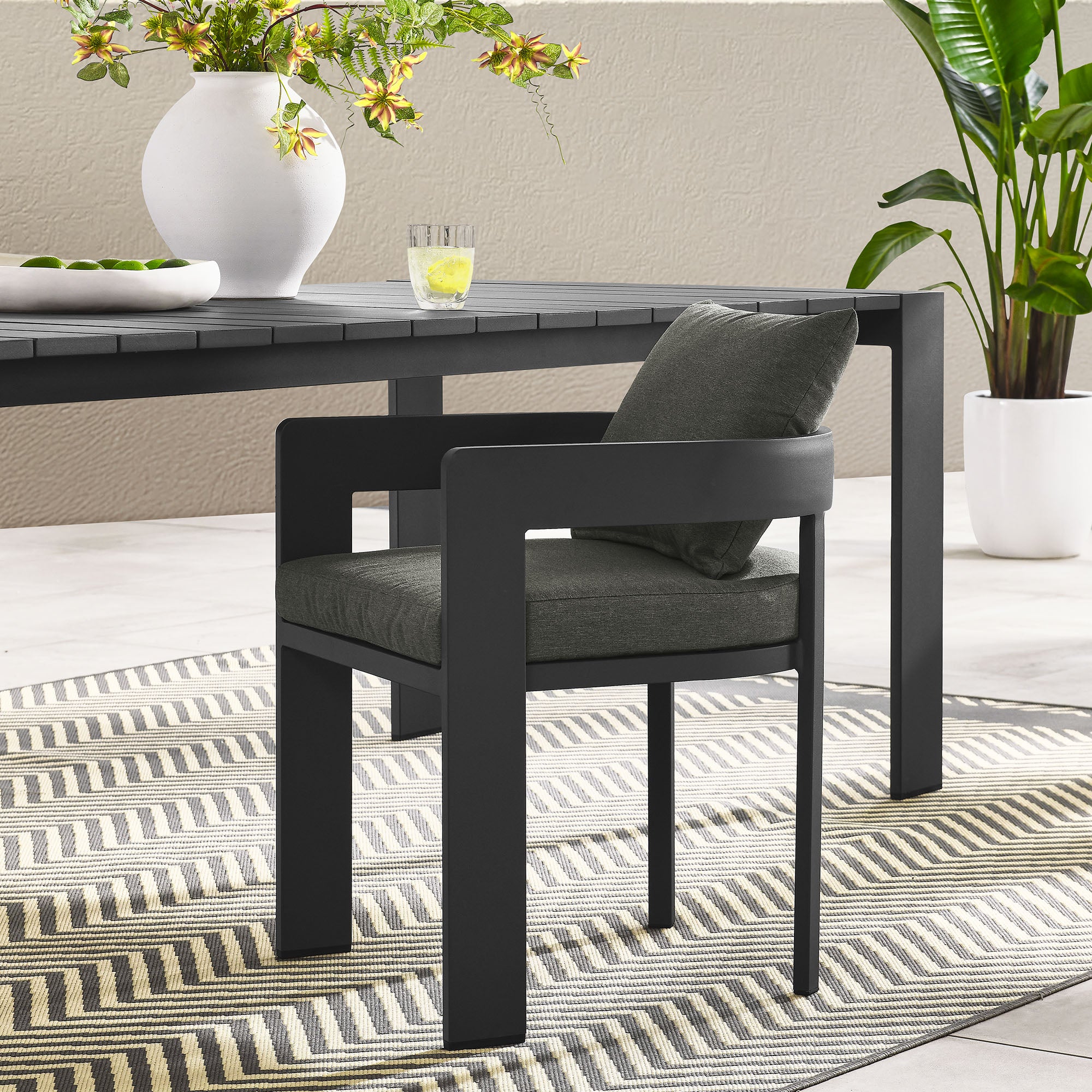Tahoe Outdoor Patio Aluminum Dining Chair by Modway - East Shore Modern Home Furnishings