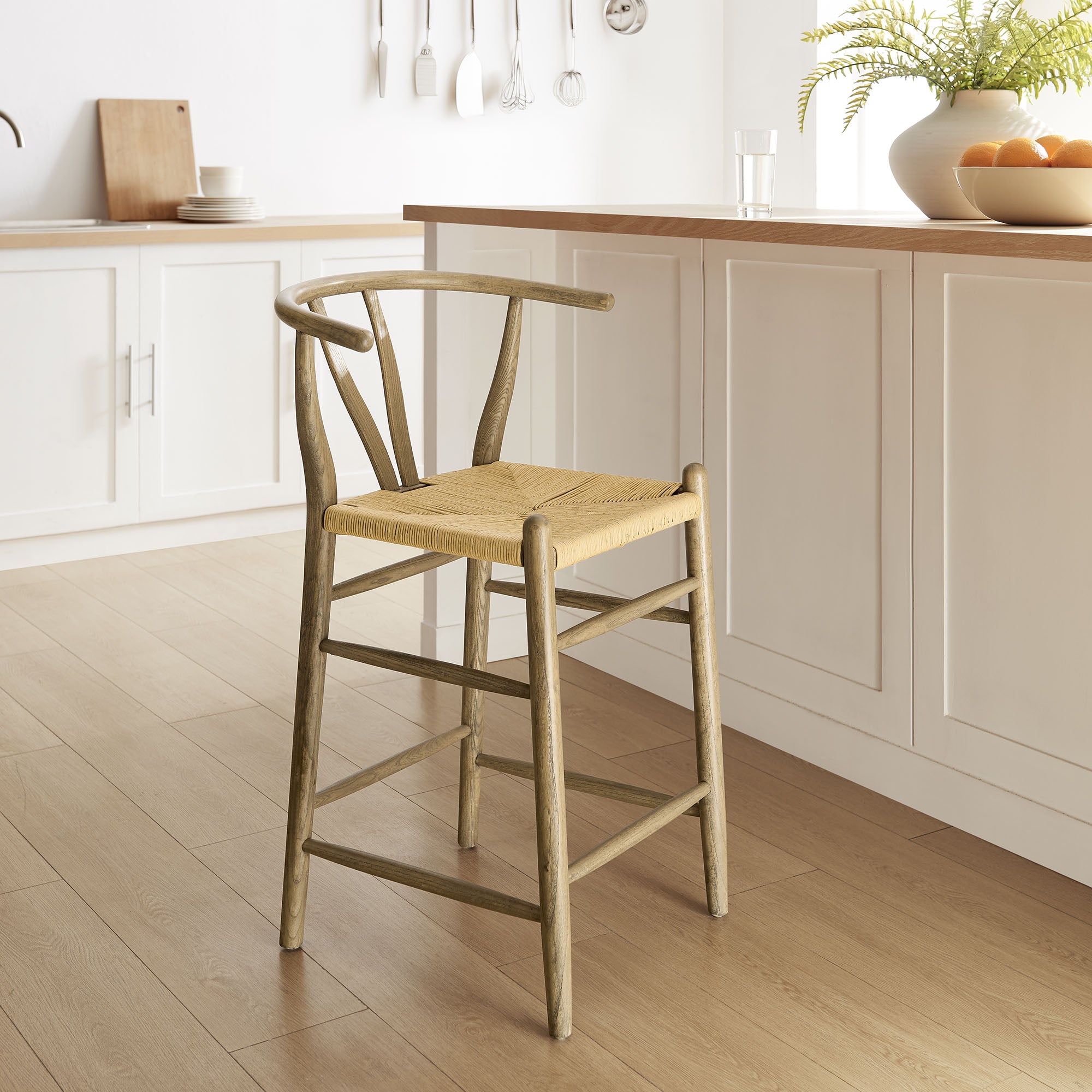 Amish Wood Counter Stool by Modway - East Shore Modern Home Furnishings