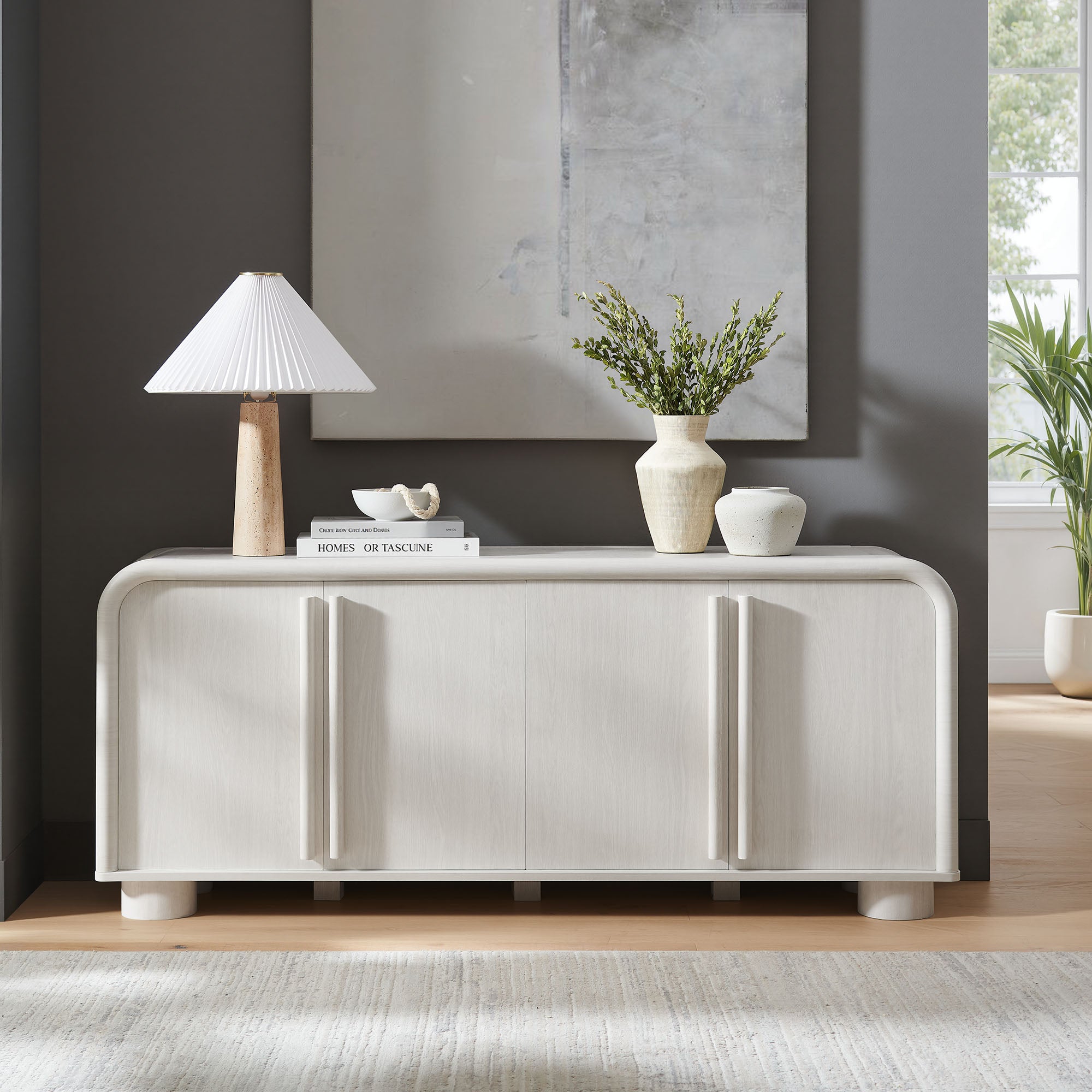 Bellamy Curved 4-Door Sideboard Cabinet by Modway - East Shore Modern Home Furnishings