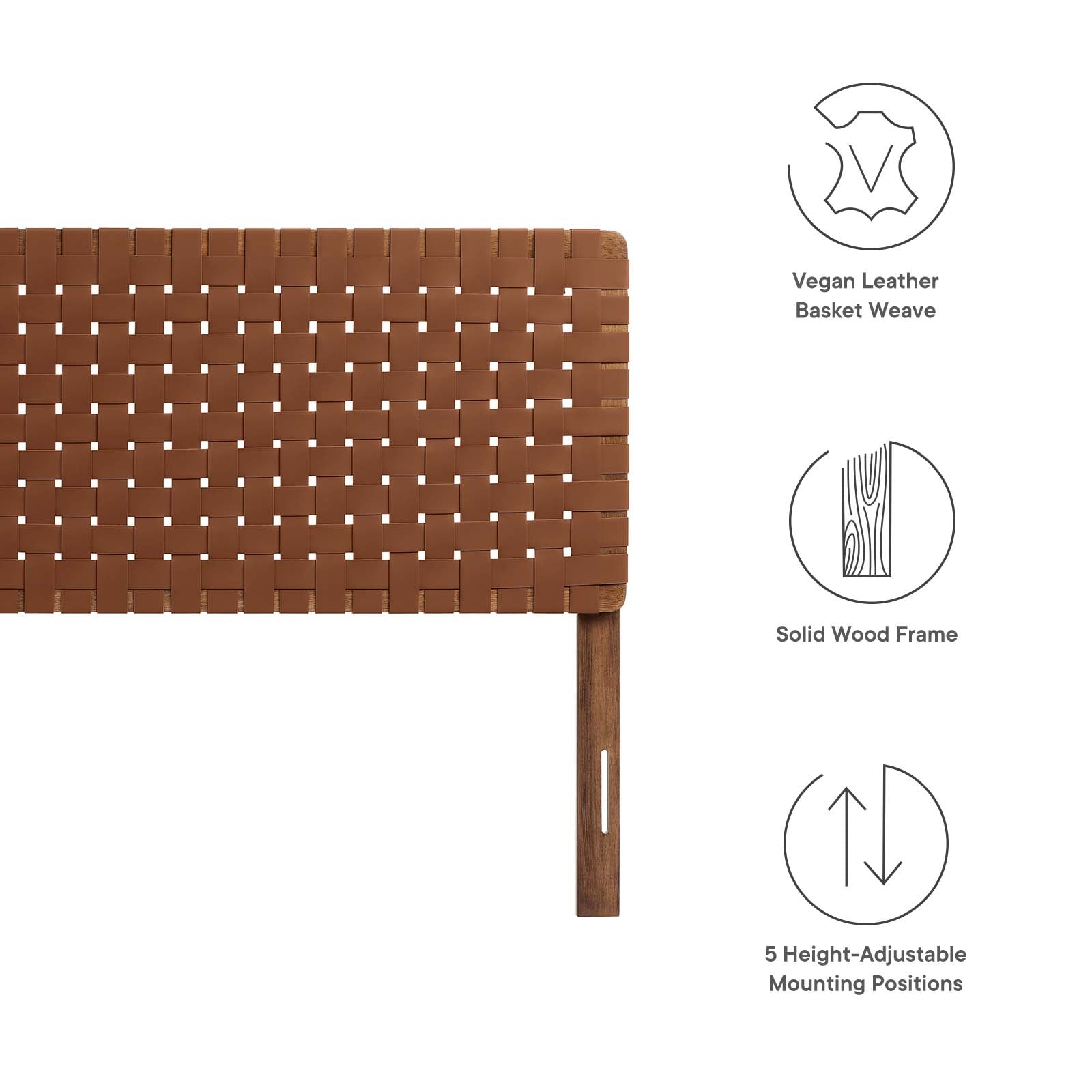 Sparta Weave Vegan Leather Headboard - East Shore Modern Home Furnishings