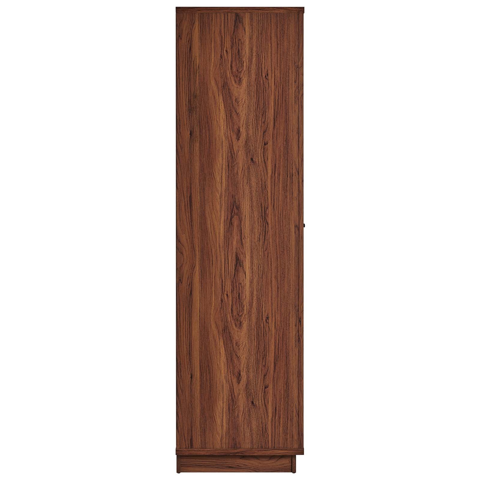 Capri 70" Tall Wood Grain Storage Cabinet - East Shore Modern Home Furnishings