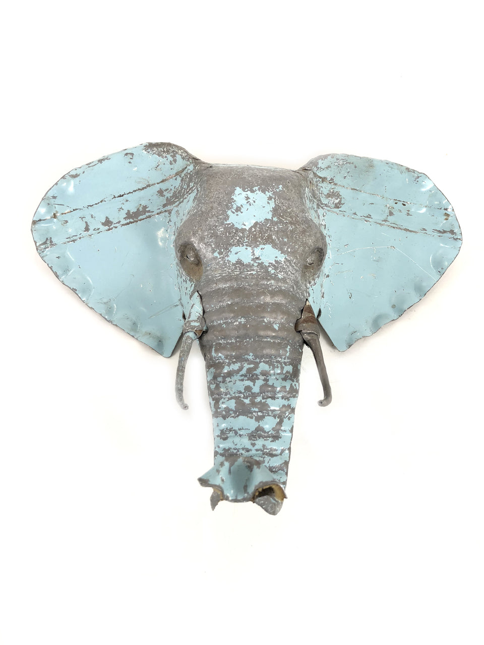 Elephant Animal Mask - Recycled Metal Wall Art - East Shore Modern Home Furnishings