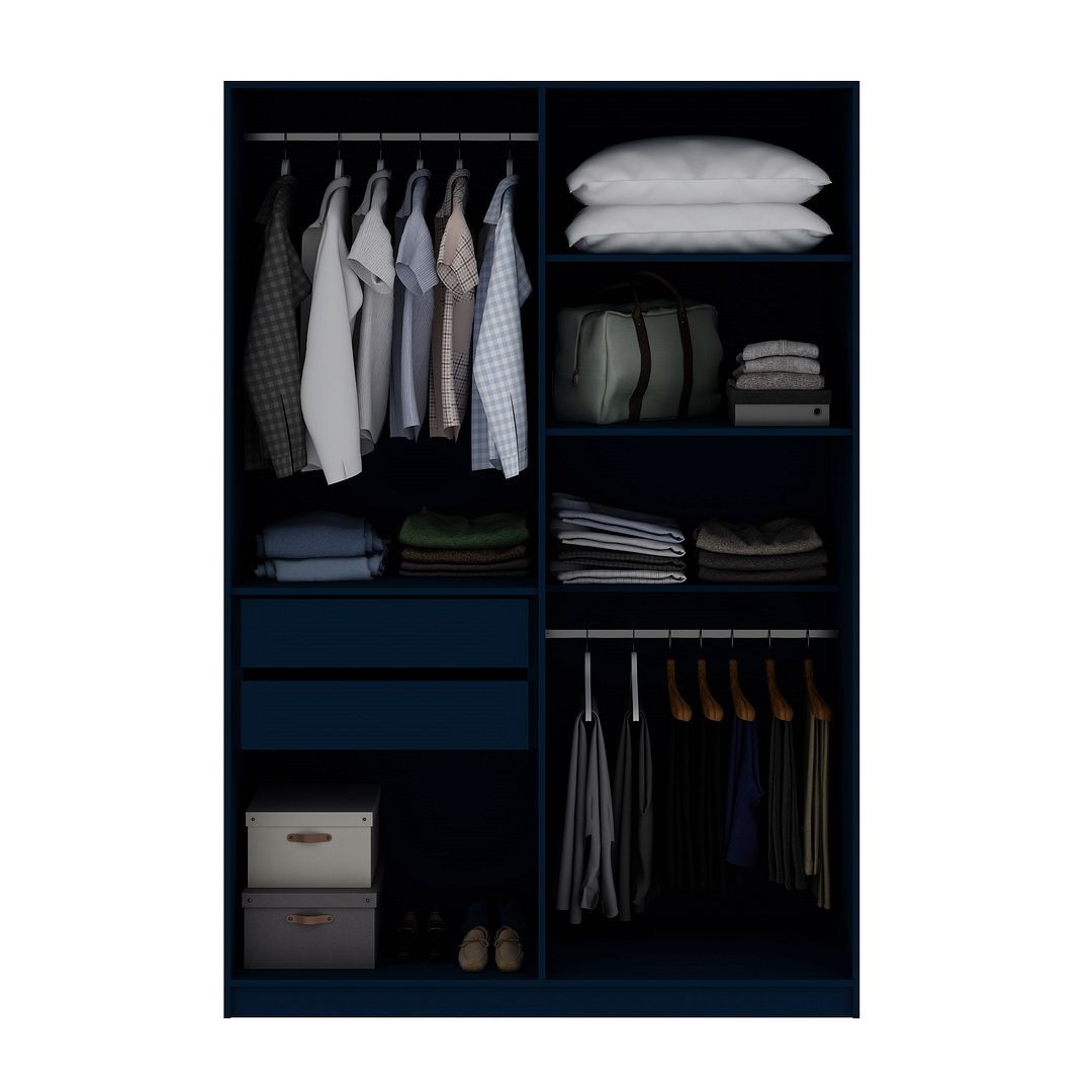 Gramercy 2-Section Wardrobe Closet - East Shore Modern Home Furnishings