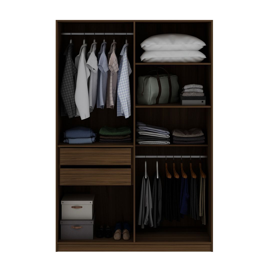 Gramercy 2-Section Wardrobe Closet - East Shore Modern Home Furnishings