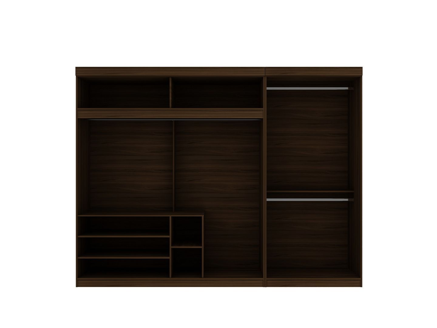 Mulberry 2-Sectional Open Hanging Closet Module Wardrobe System - East Shore Modern Home Furnishings