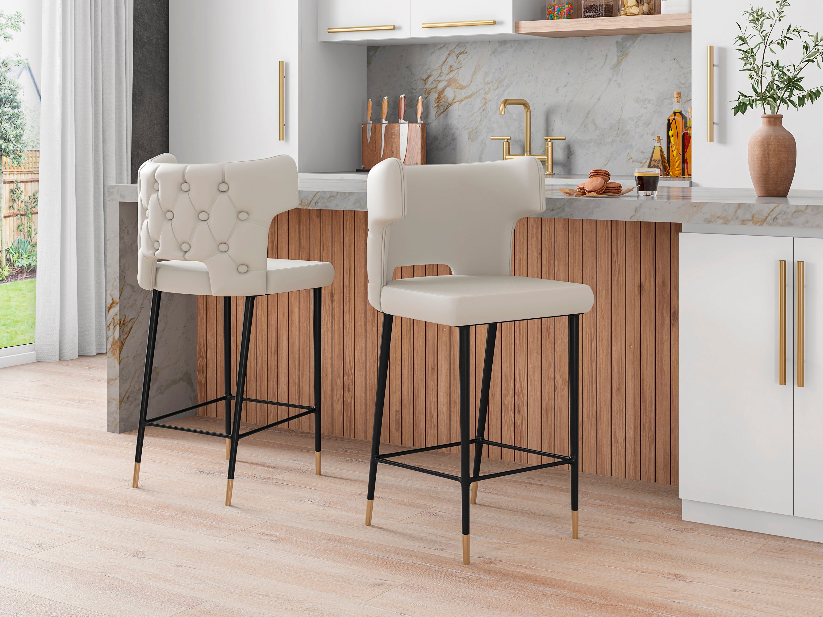 Holguin Barstool - Set of 2 - East Shore Modern Home Furnishings