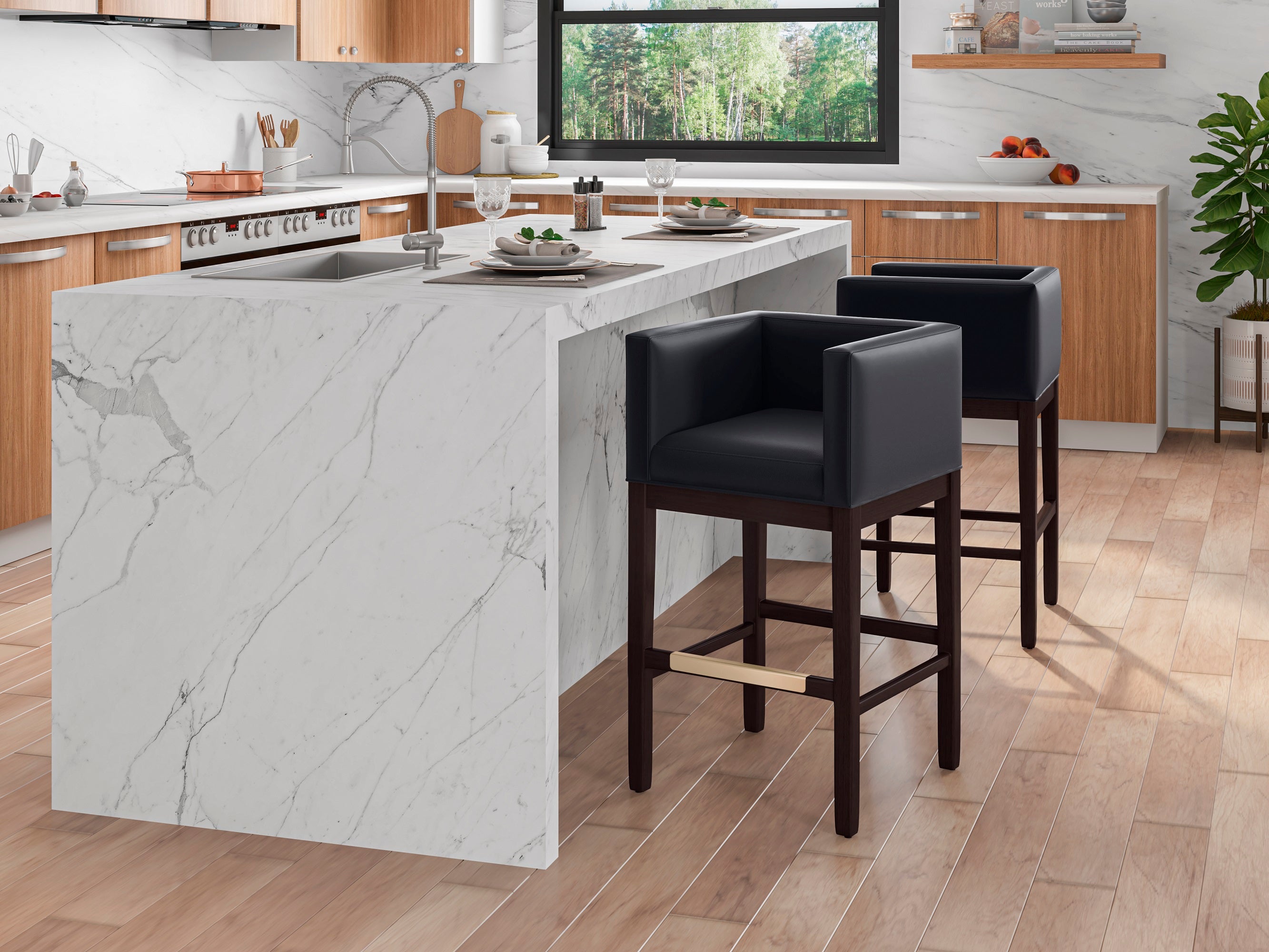 Kingsley Barstool - Set of 3 - East Shore Modern Home Furnishings