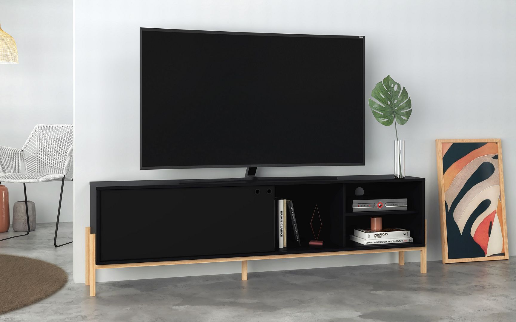 Bowery 72.83" TV Stand - East Shore Modern Home Furnishings