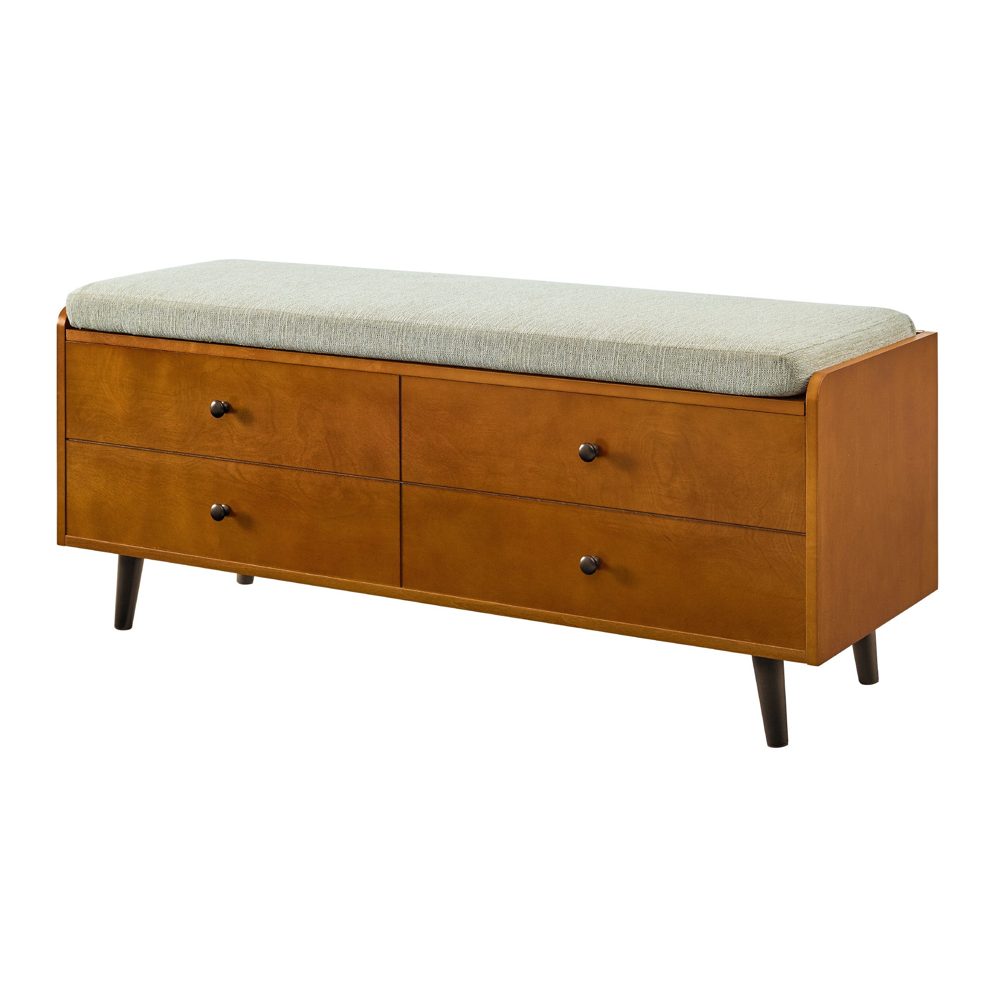 46" Mid Century Storage Bench with Cushion - East Shore Modern Home Furnishings