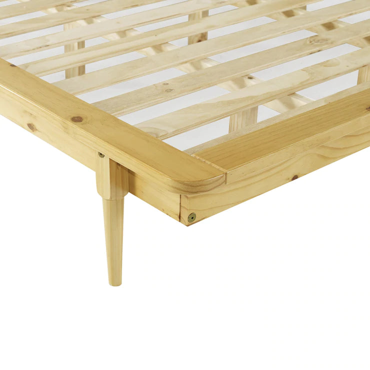 King Mid Century Modern Solid Wood Platform Bed - East Shore Modern Home Furnishings