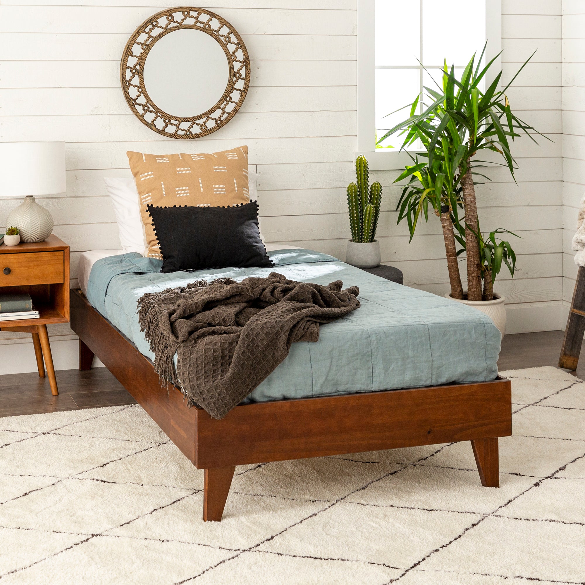 Solid Wood Twin Platform Bed - East Shore Modern Home Furnishings