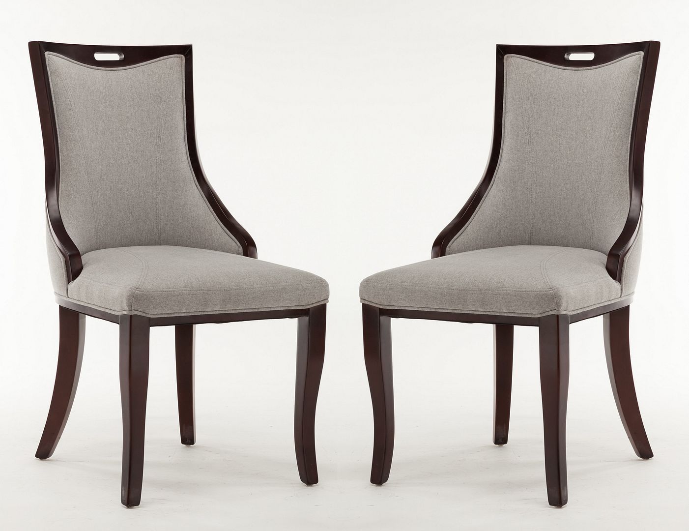 Emperor Twill Fabric Dining Chair - Set of 2 - East Shore Modern Home Furnishings