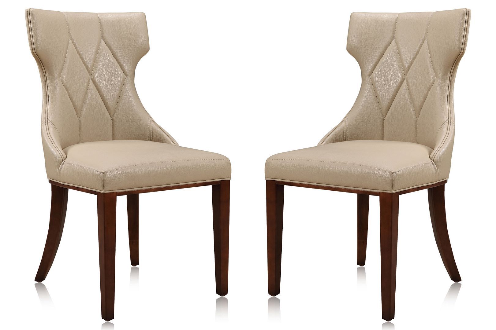 Reine Faux Leather Dining Chair - Set of 2 - East Shore Modern Home Furnishings