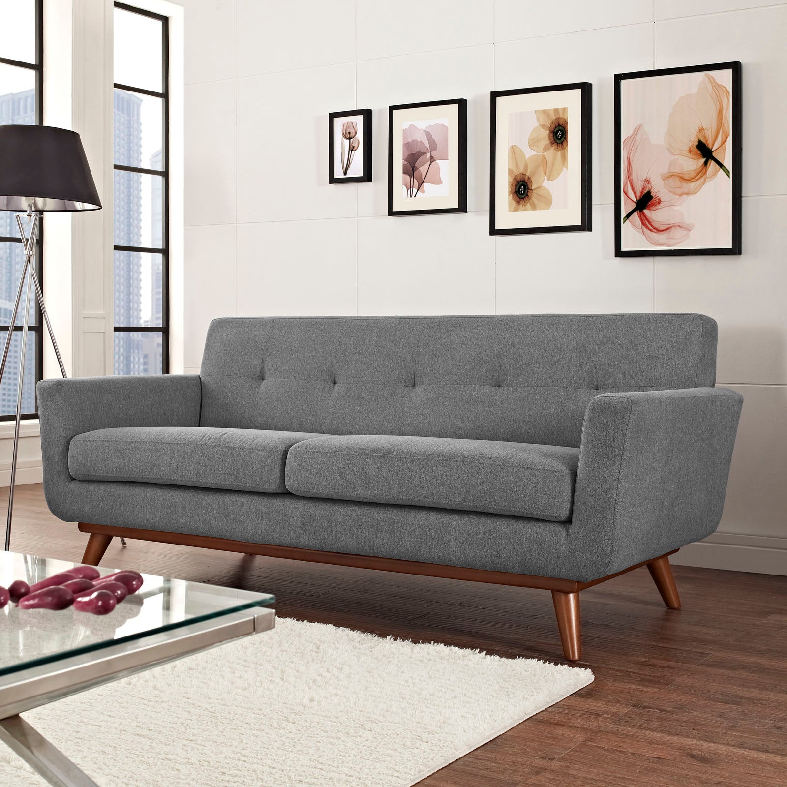 Engage Upholstered Fabric Loveseat - East Shore Modern Home Furnishings