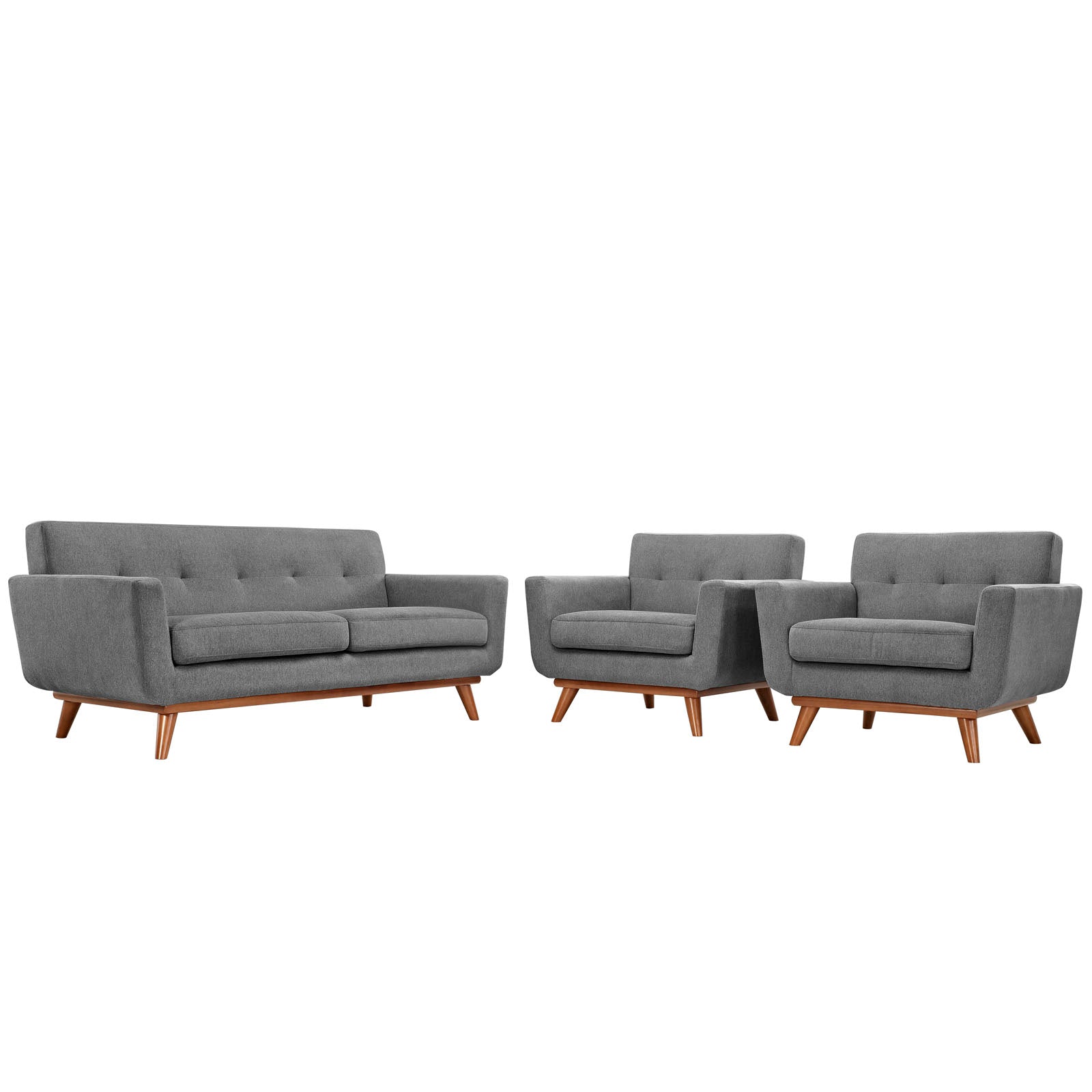 Engage Armchairs and Loveseat Set of 3 - East Shore Modern Home Furnishings