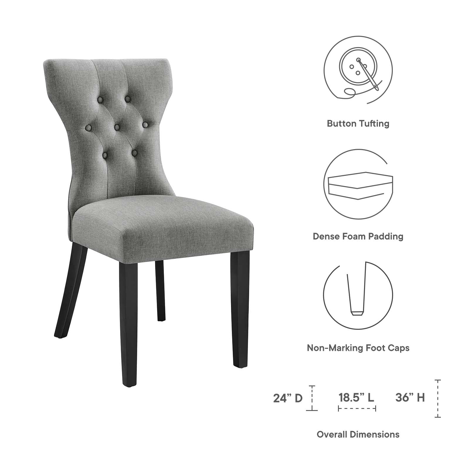 Silhouette Dining Side Chair - East Shore Modern Home Furnishings