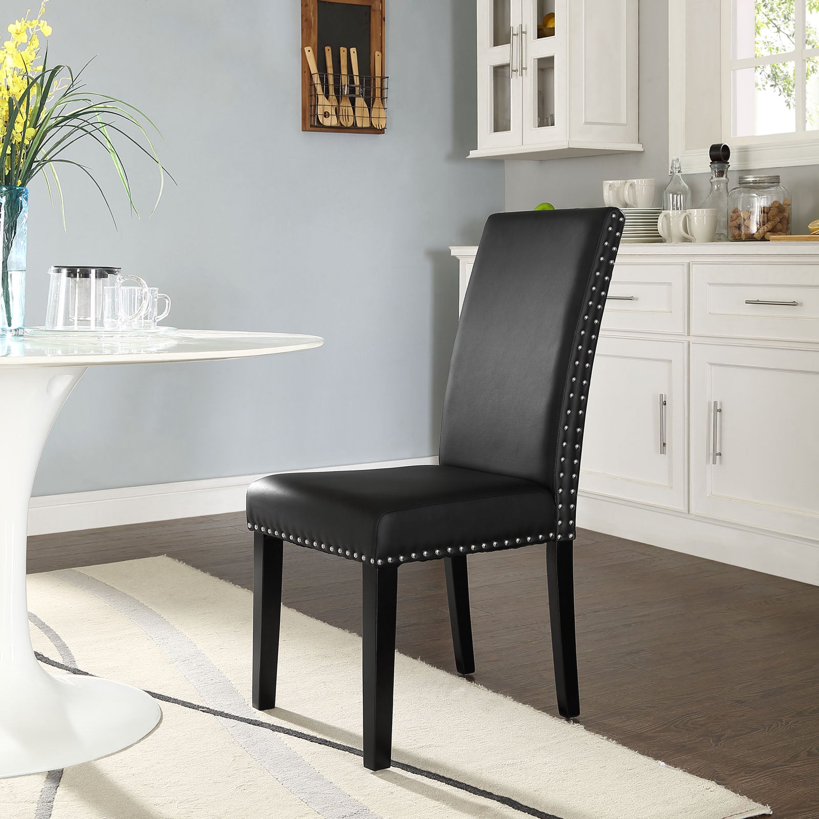 Parcel Dining Faux Leather Side Chair - East Shore Modern Home Furnishings