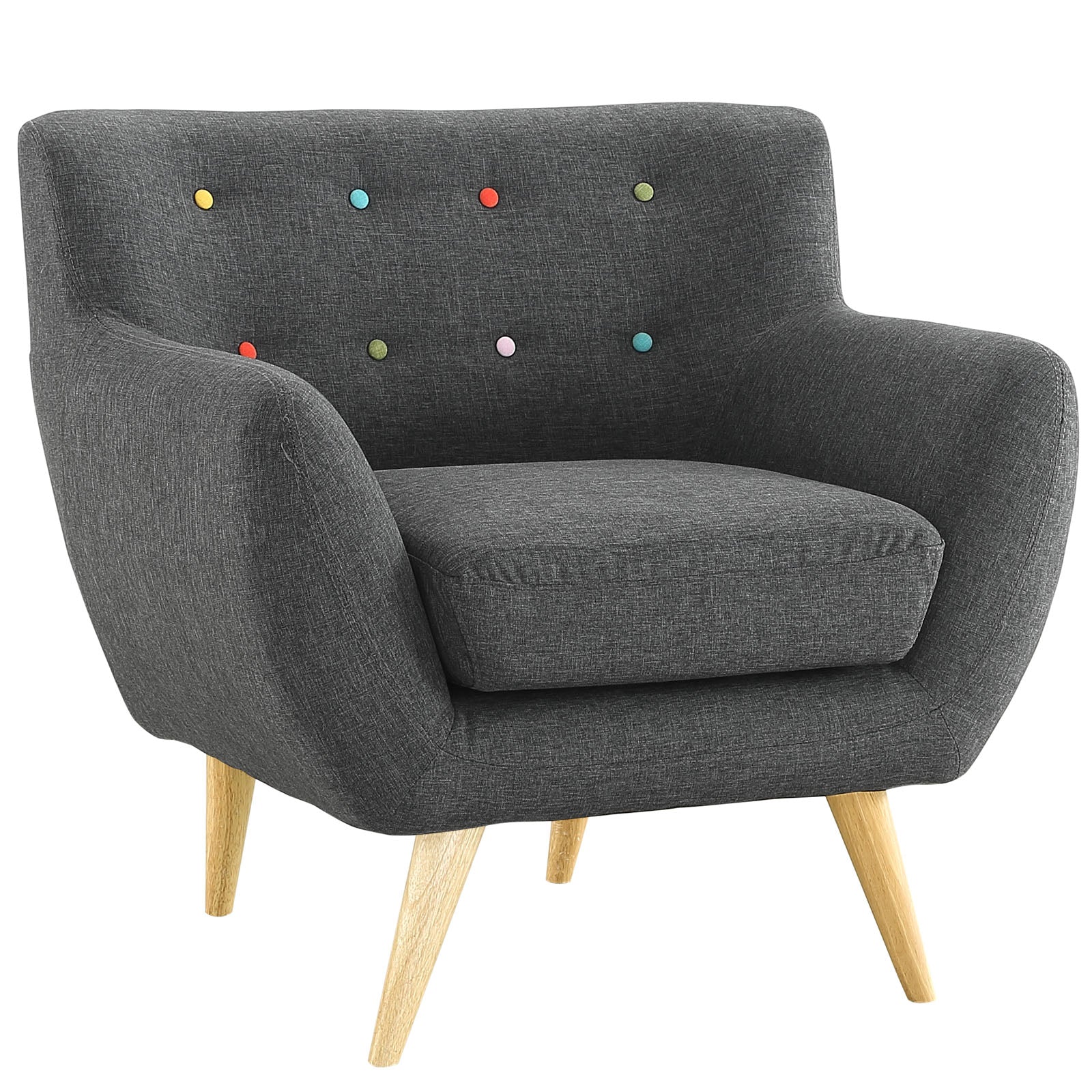 Remark Upholstered Fabric Armchair - East Shore Modern Home Furnishings