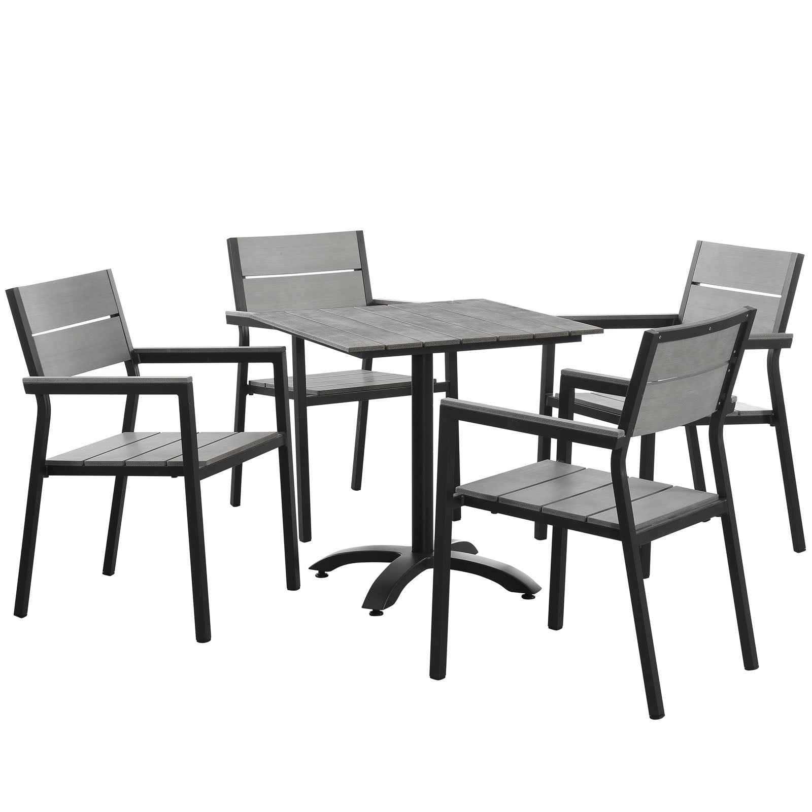 Maine 5 Piece Outdoor Patio Dining Set - East Shore Modern Home Furnishings