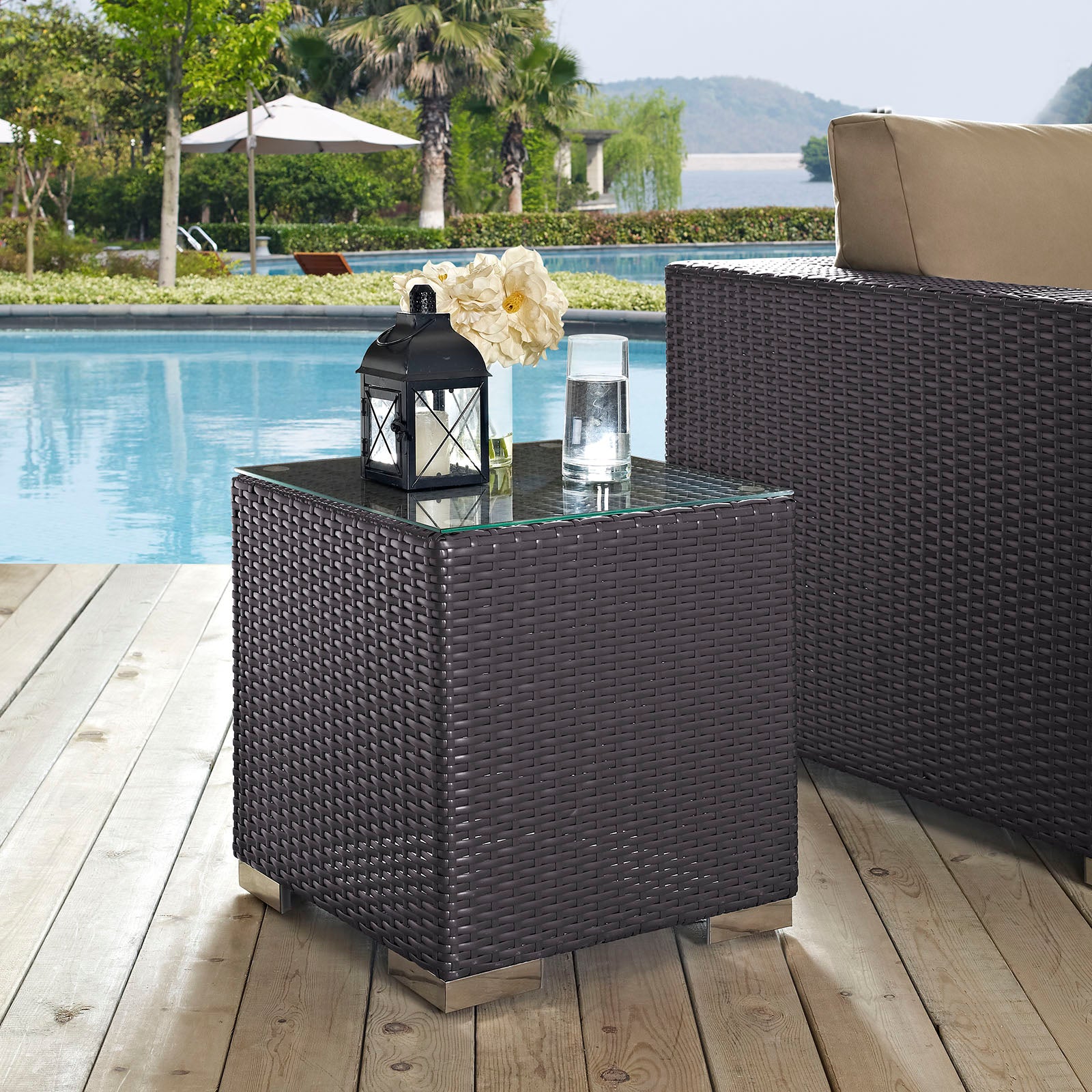 Convene Outdoor Patio Side Table - East Shore Modern Home Furnishings