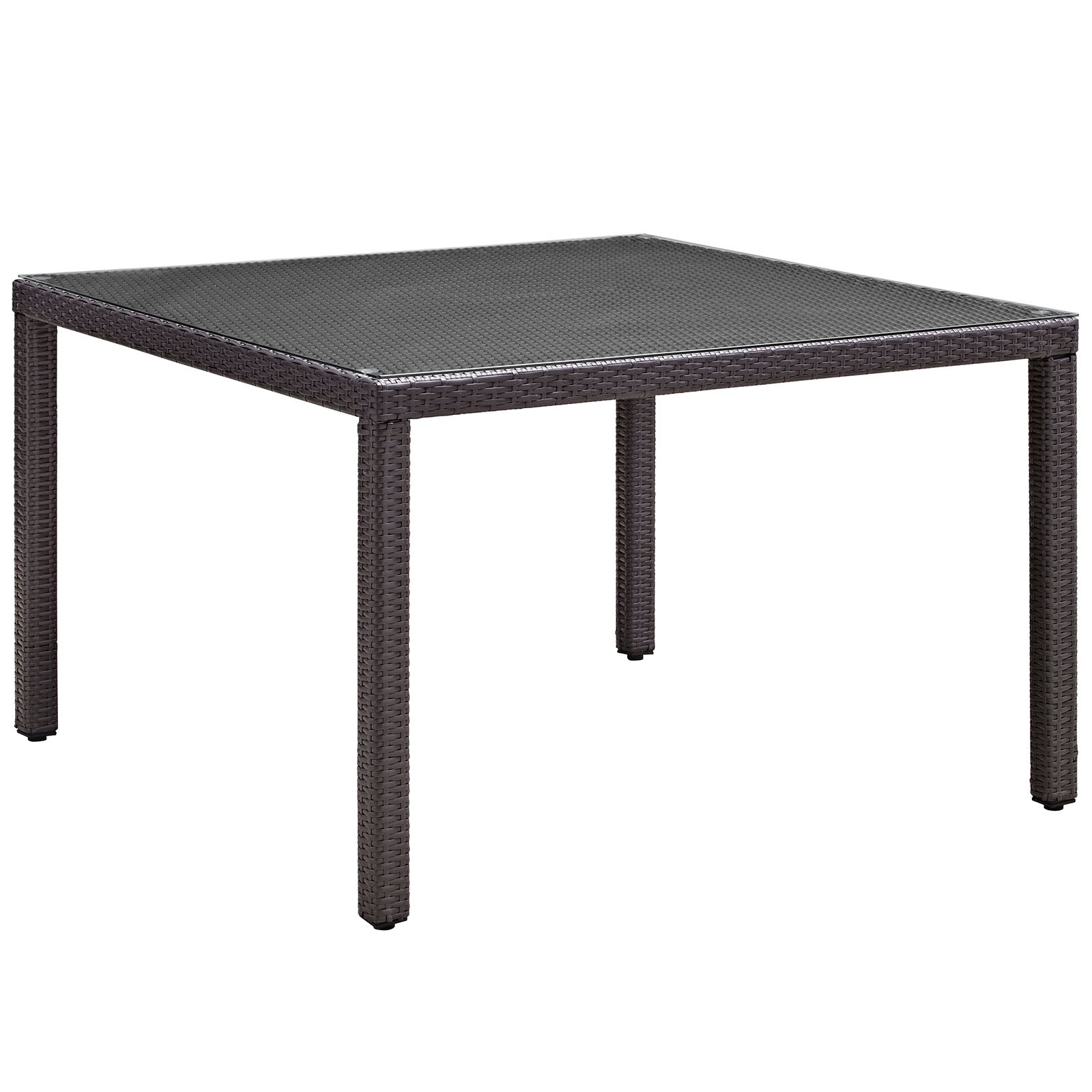 Convene 47" Square Outdoor Patio Glass Top Dining Table - East Shore Modern Home Furnishings