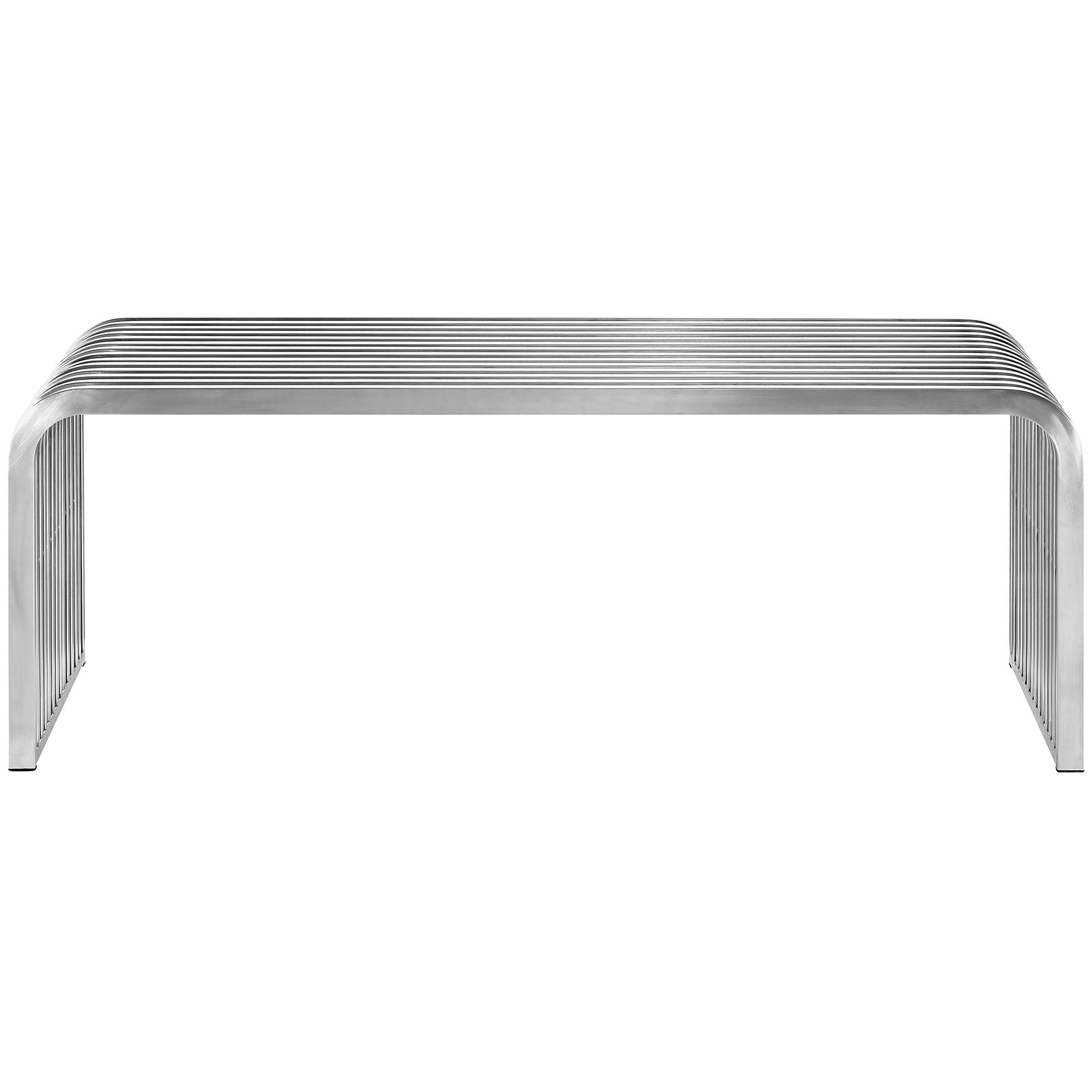 Pipe 47" Stainless Steel Bench - East Shore Modern Home Furnishings
