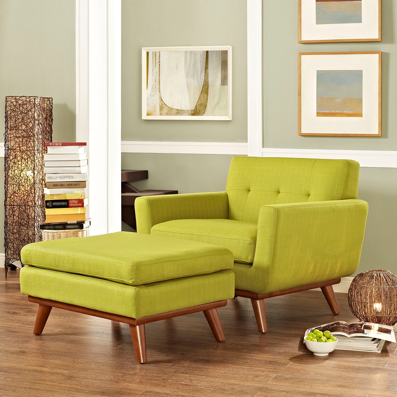 Engage 2 Piece Armchair and Ottoman - East Shore Modern Home Furnishings
