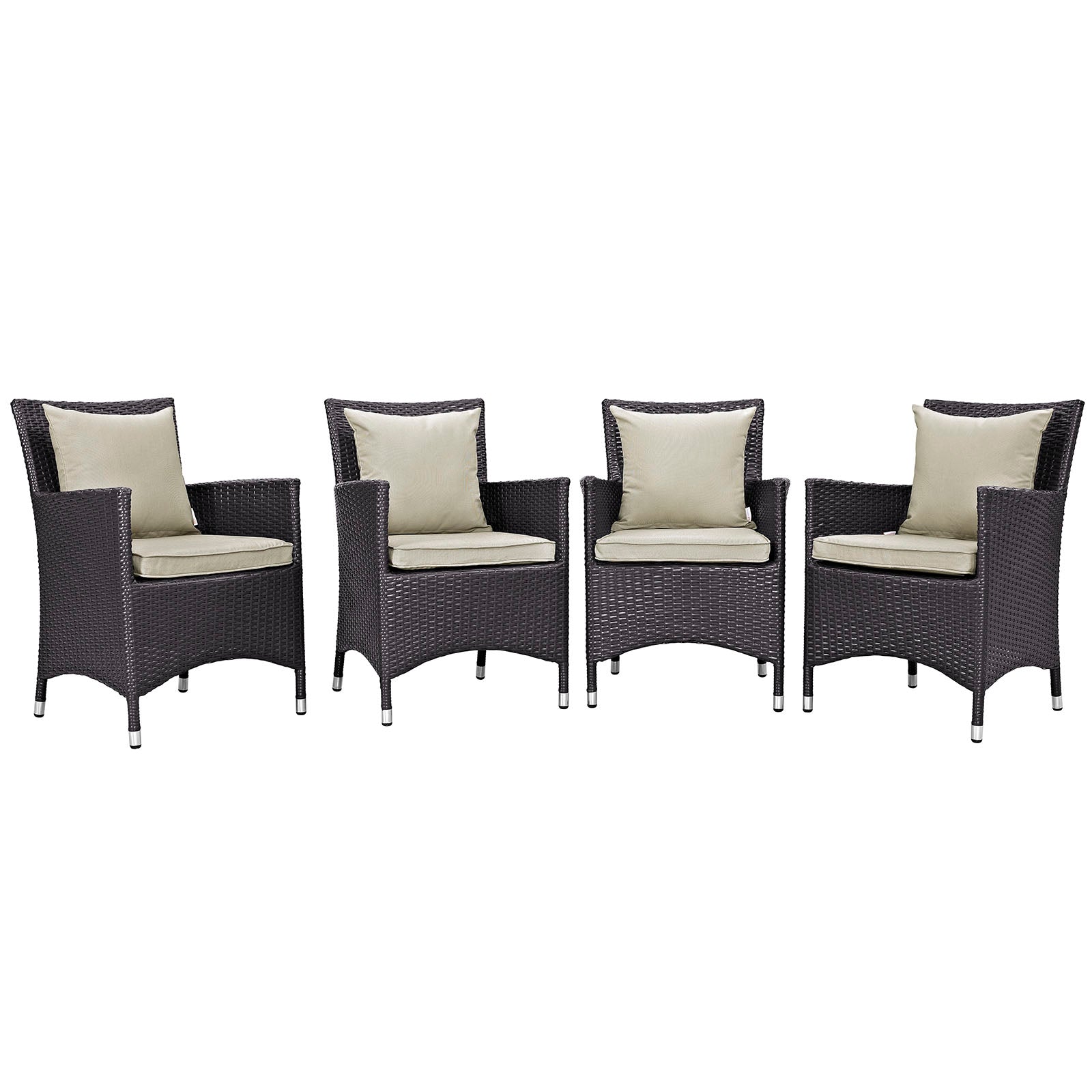 Convene 4 Piece Outdoor Patio Dining Set - East Shore Modern Home Furnishings