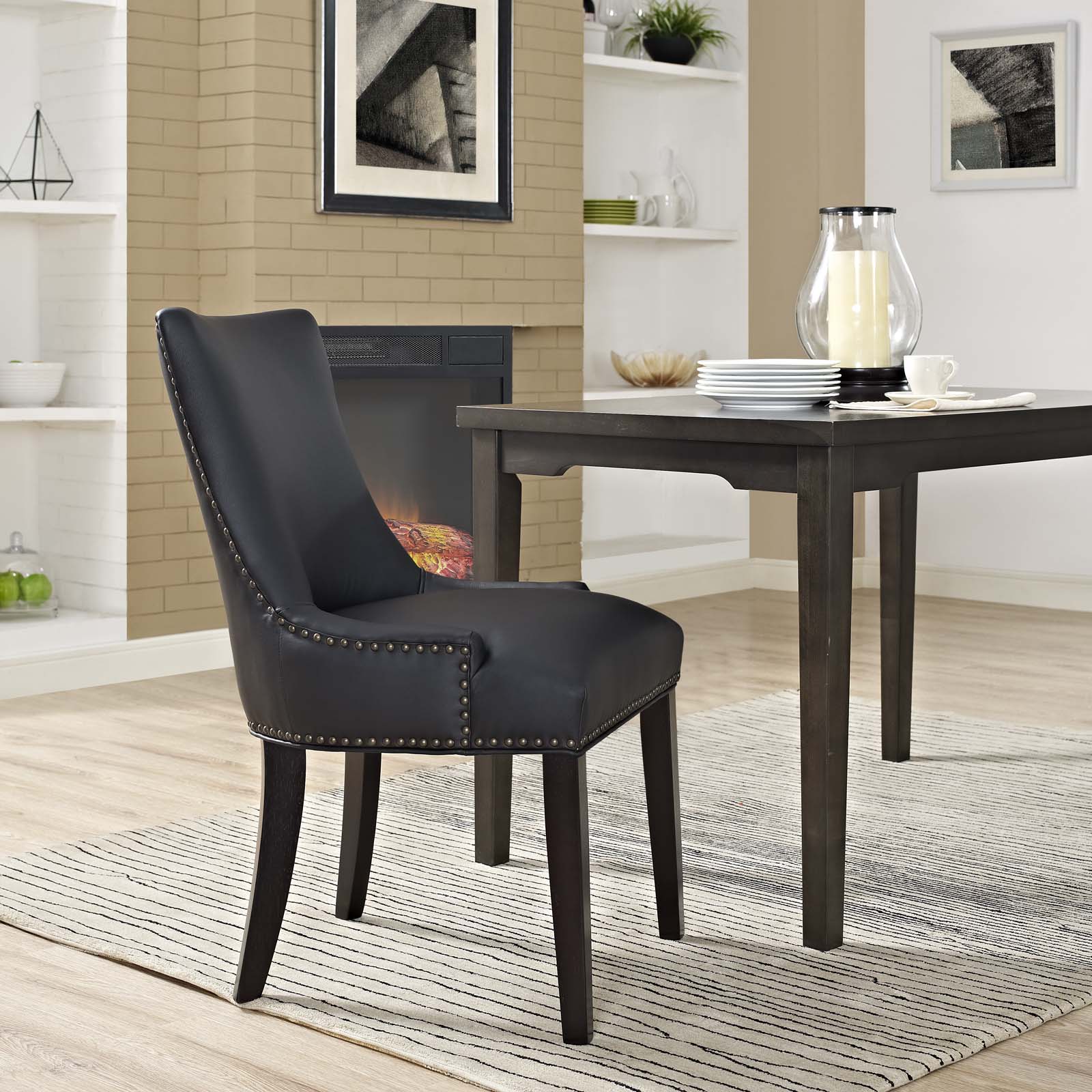 Marquis Vegan Leather Dining Chair - East Shore Modern Home Furnishings