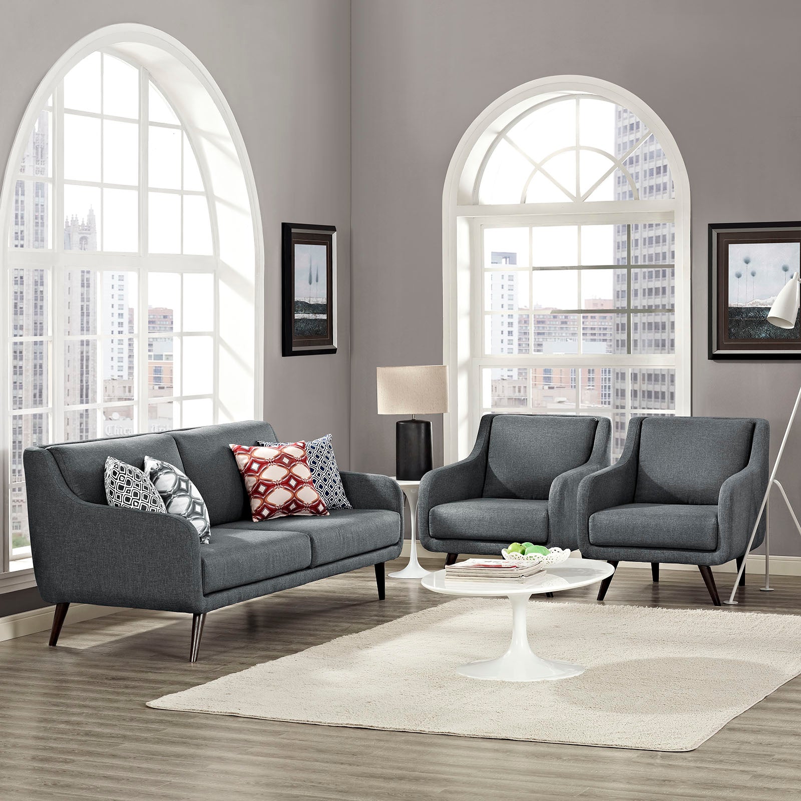 Verve Living Room Set Set of 3 - East Shore Modern Home Furnishings